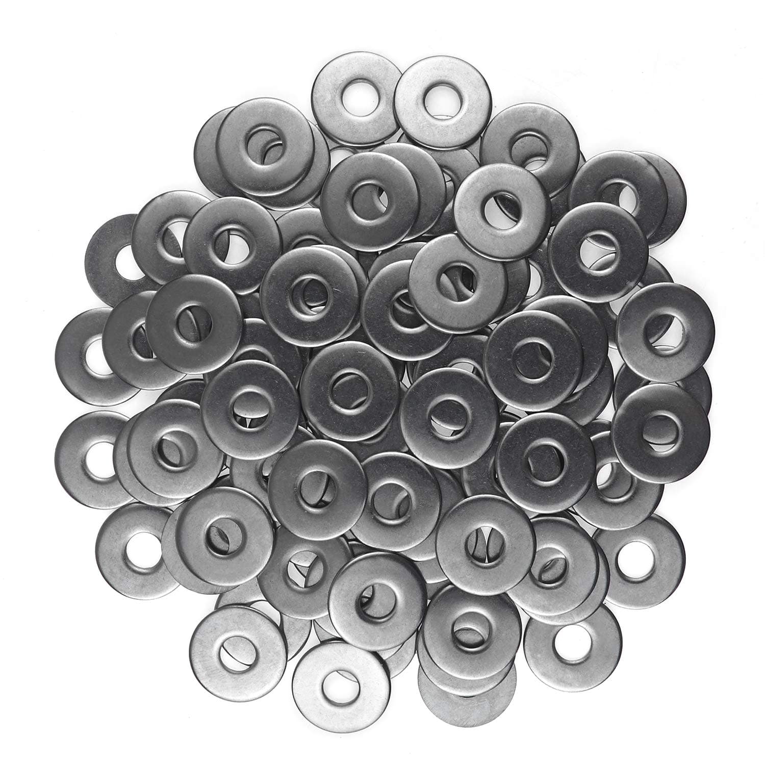 M8 Flat Washer, 304 Stainless Steel, 100 PCS M8 x 24 x 2.0mm 100PCS