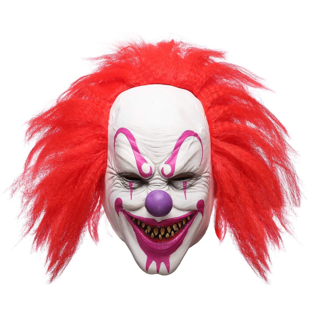 Scary Evil Killer Joker Clown Latex Mask Halloween Horror Cosplay Costume Prop
