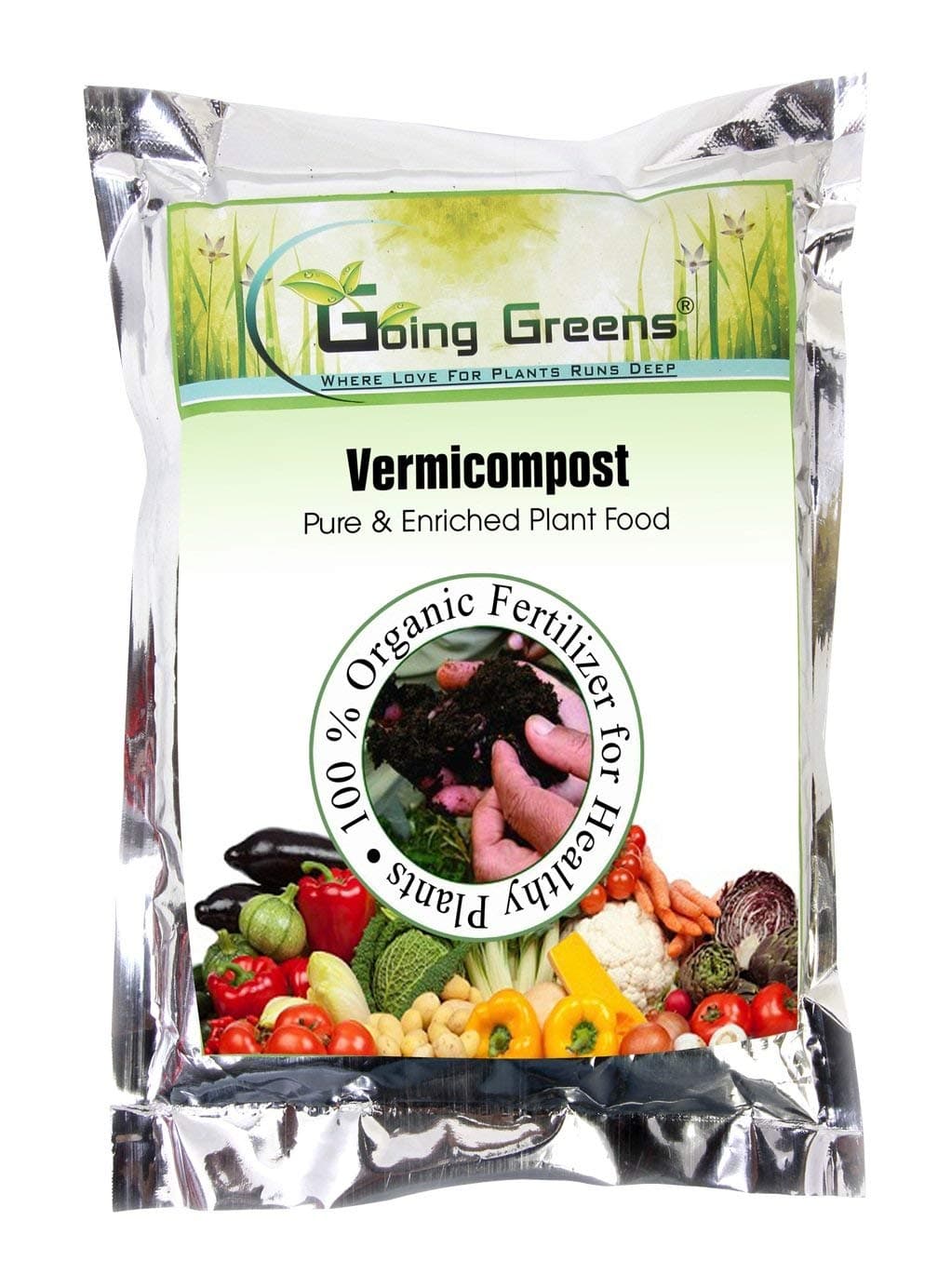 Vermicompost for Plants 4.5 Kgs | 100% Organic Fertilizer for Home Garden | Nutrient-Rich Compost for Flower Plants, Vegetables & Indoor Plants | Enhances Soil Fertility & Growth