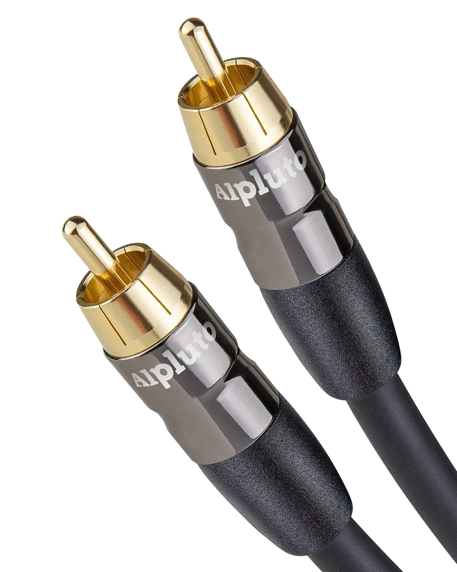 Alpl Subwoofer Cable, RCA to RCA Audio Cable,Subwoofer Cable Dual Shielded with Gold Plated RCA to RCA Connectors-Black (20FT)