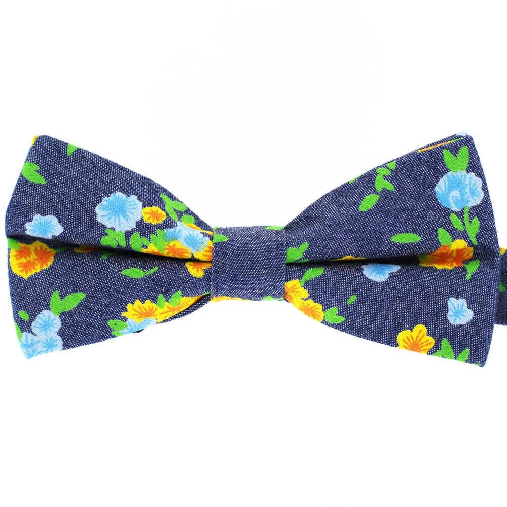Tok Tok Designs® Handmade BK158 Boys Bow Ties (100% Cotton Denim)