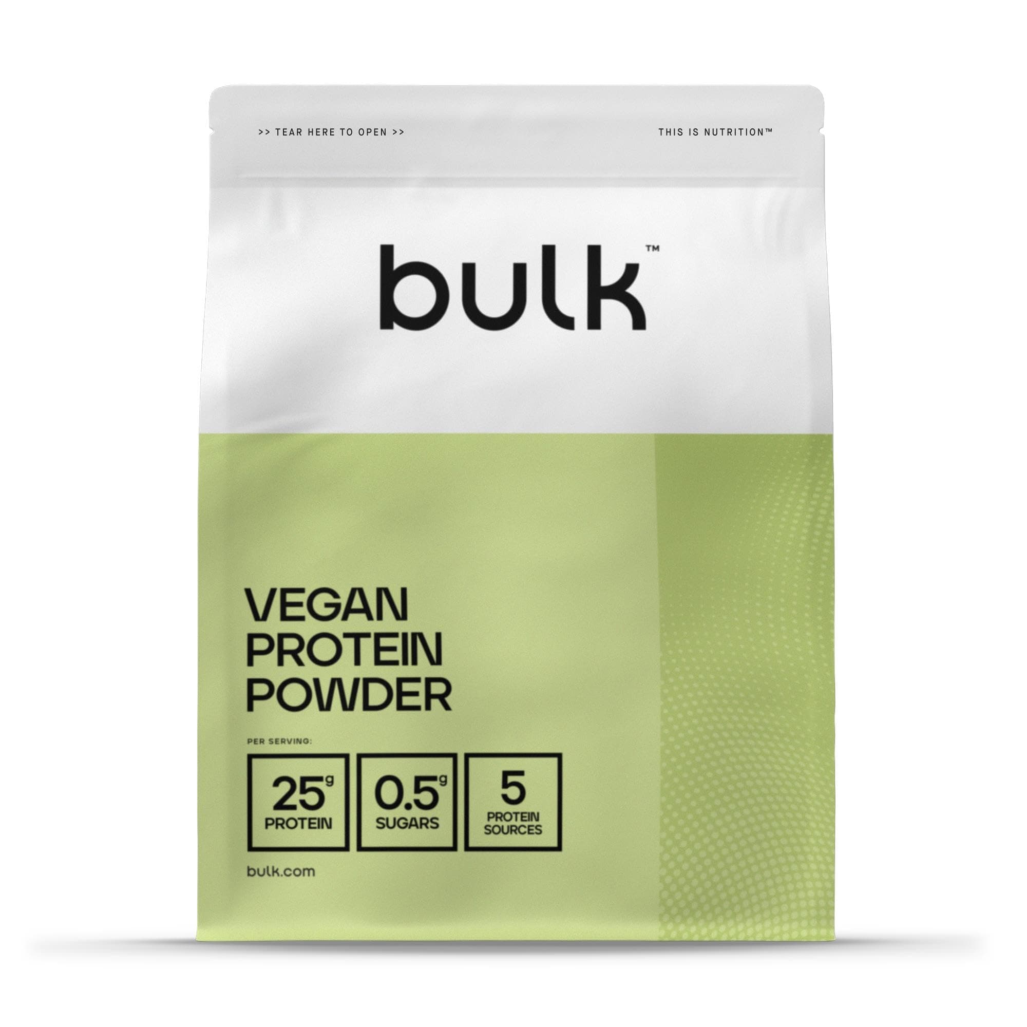 Bulk Vegan Protein Powder, Plant Based Protein Shake, Vanilla, 1 kg, New & Improved Formula, 28 Servings, Packaging May Vary