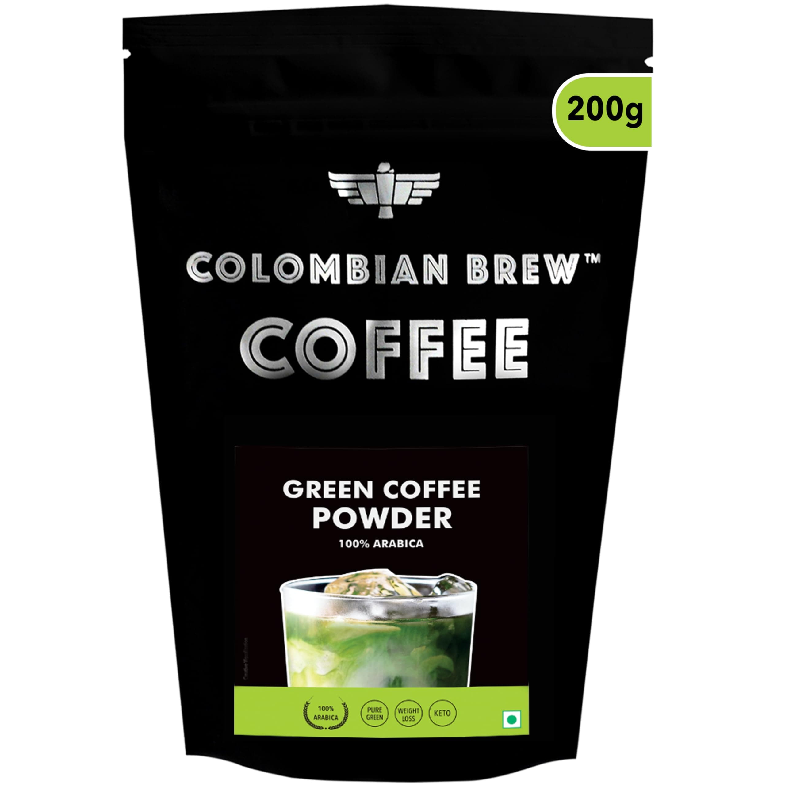 100% Arabica Green Coffee Powder 200g
