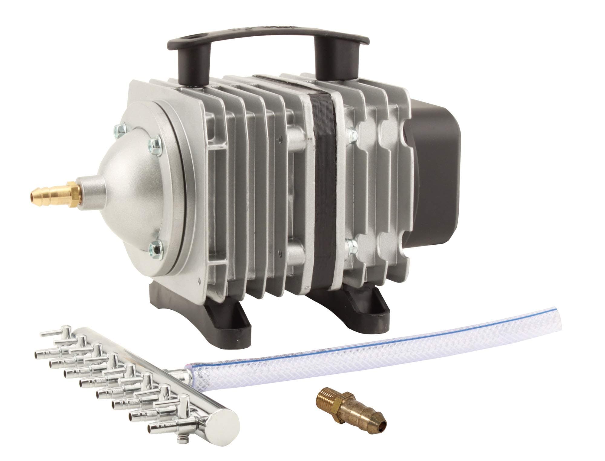 EcoPlus ECOair 5 Commercial Grade Air Pump 1300 GPH - 80 Watt Single Outlet with 8 Valve Manifold