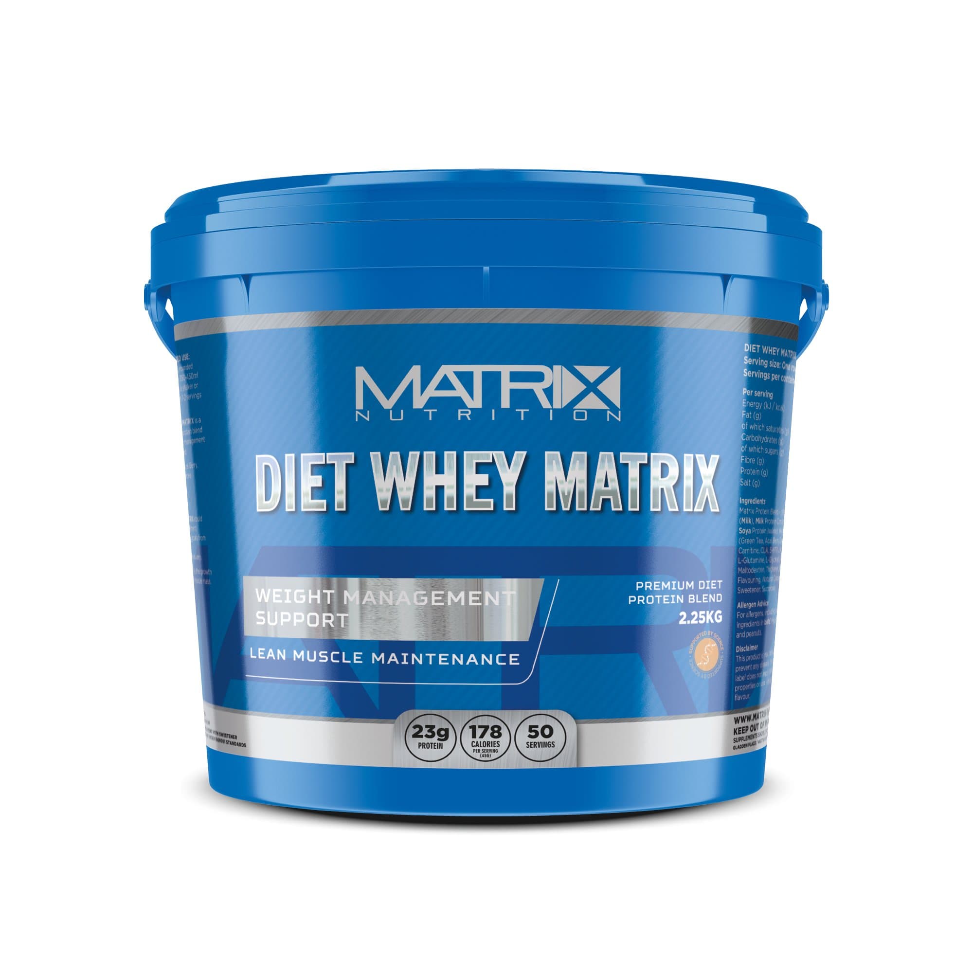Matrix Nutrition Diet Whey Protein Powder Shake - Meal Replacement Weight Loss Shake (Strawberry, 2.25KG)