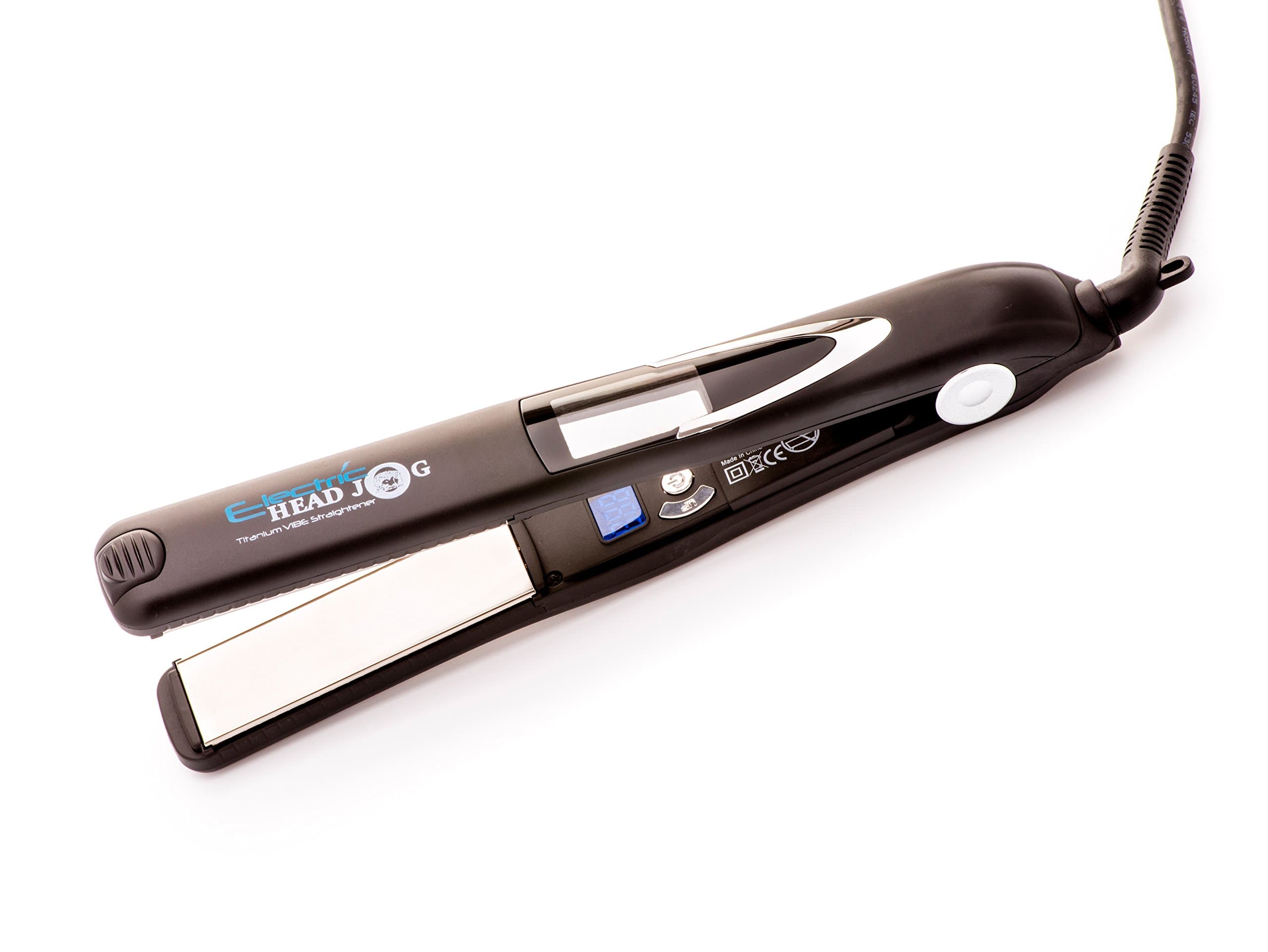 Head Jog Titanium Vibe Hair Straighteners for Women and Men with Auto Shut Off for Sleek, Smooth and Shiny Hair. For all Hair Types Including Thick Hair.