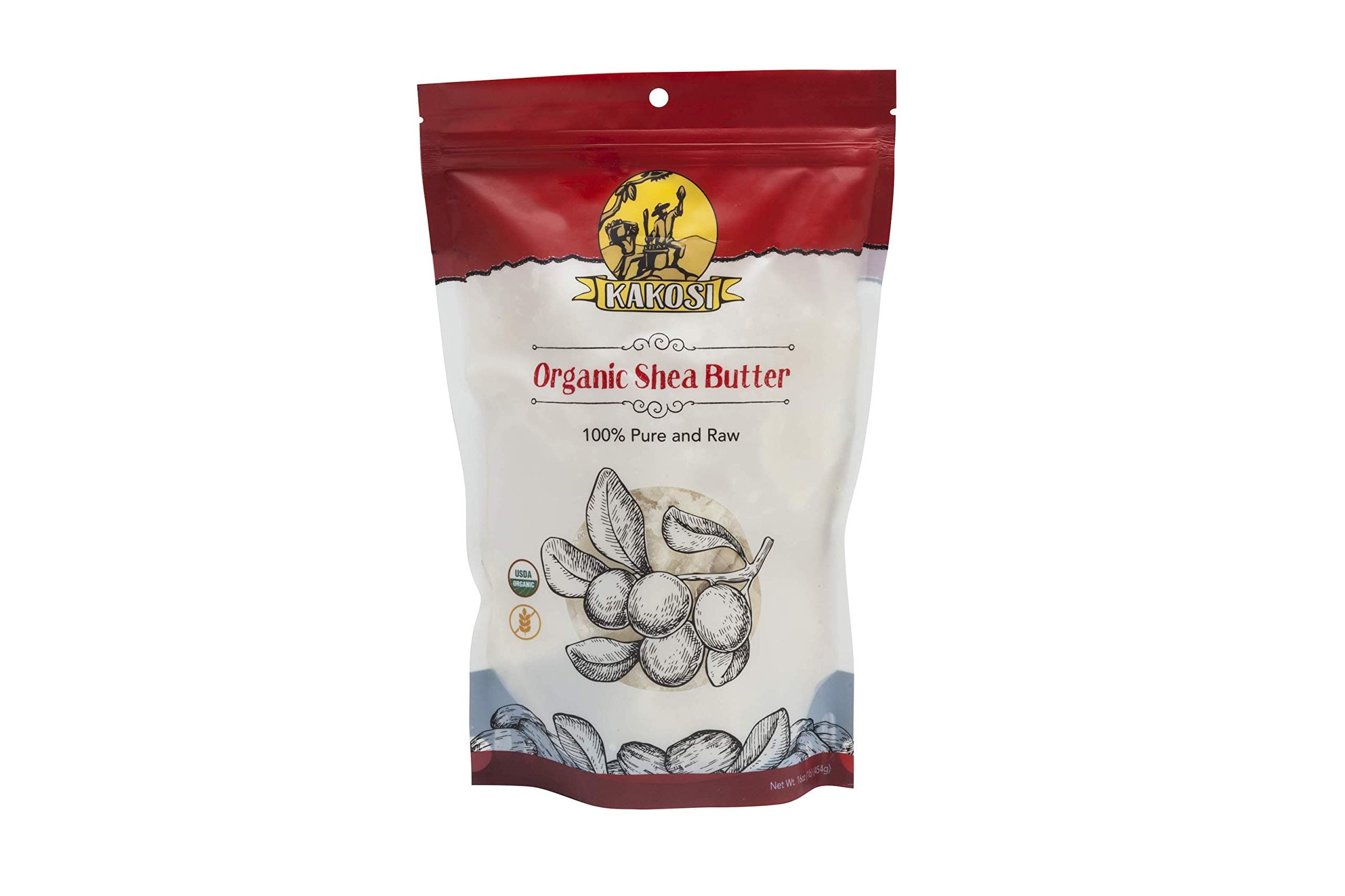 100% Pure Organic Raw Virgin Shea Butter (16oz/1 Pound)