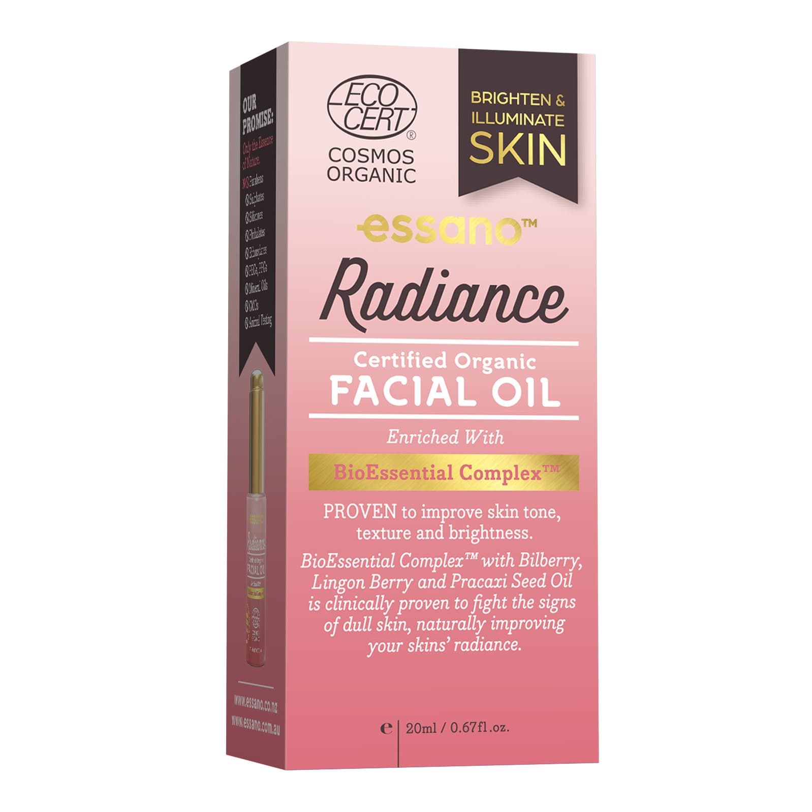 Essano Radiance Facial Oil, 20ml (0.6 oz)