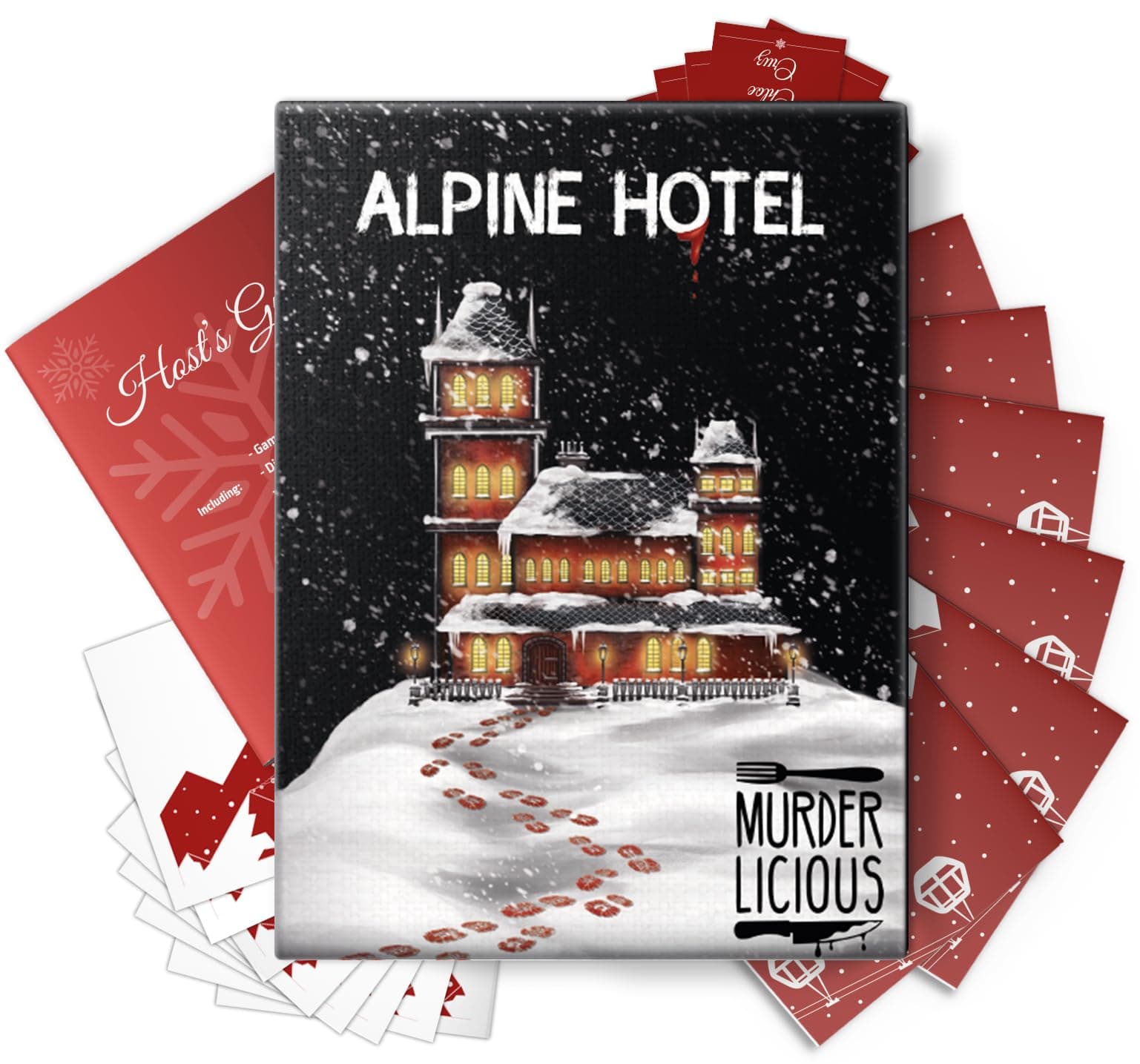 Murder Mystery Dinner Party Game - Alpine Hotel Edition | Exciting Murder Mystery Game for 6-8 Players | Thrilling Game Night Experience for Ages 16 and Up