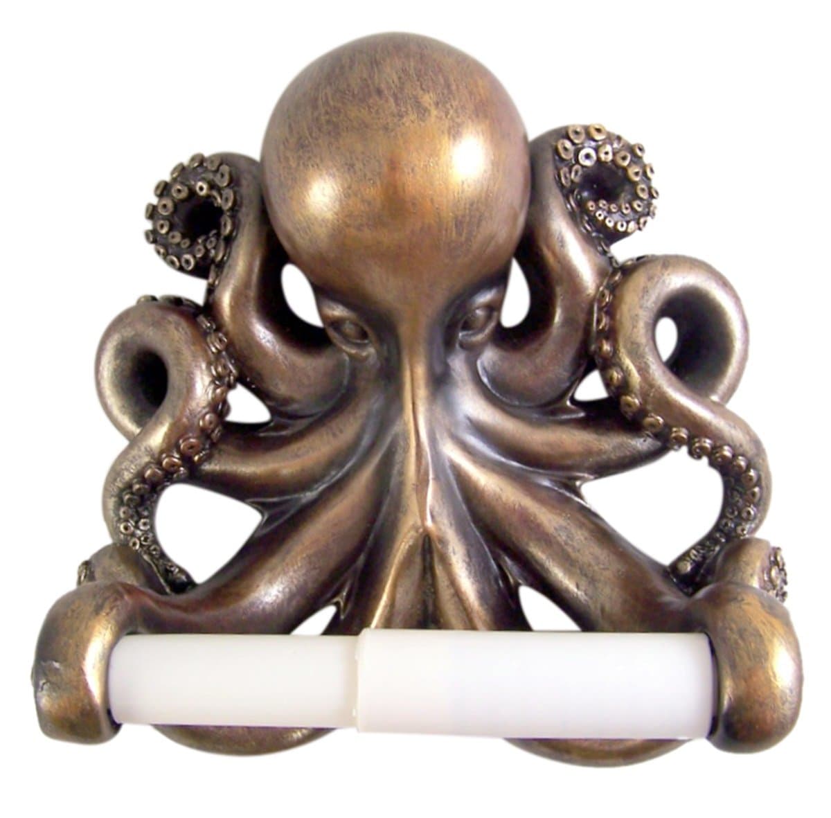 Nautical Bathroom Decor Kraken Octopus Toilet Paper Holder