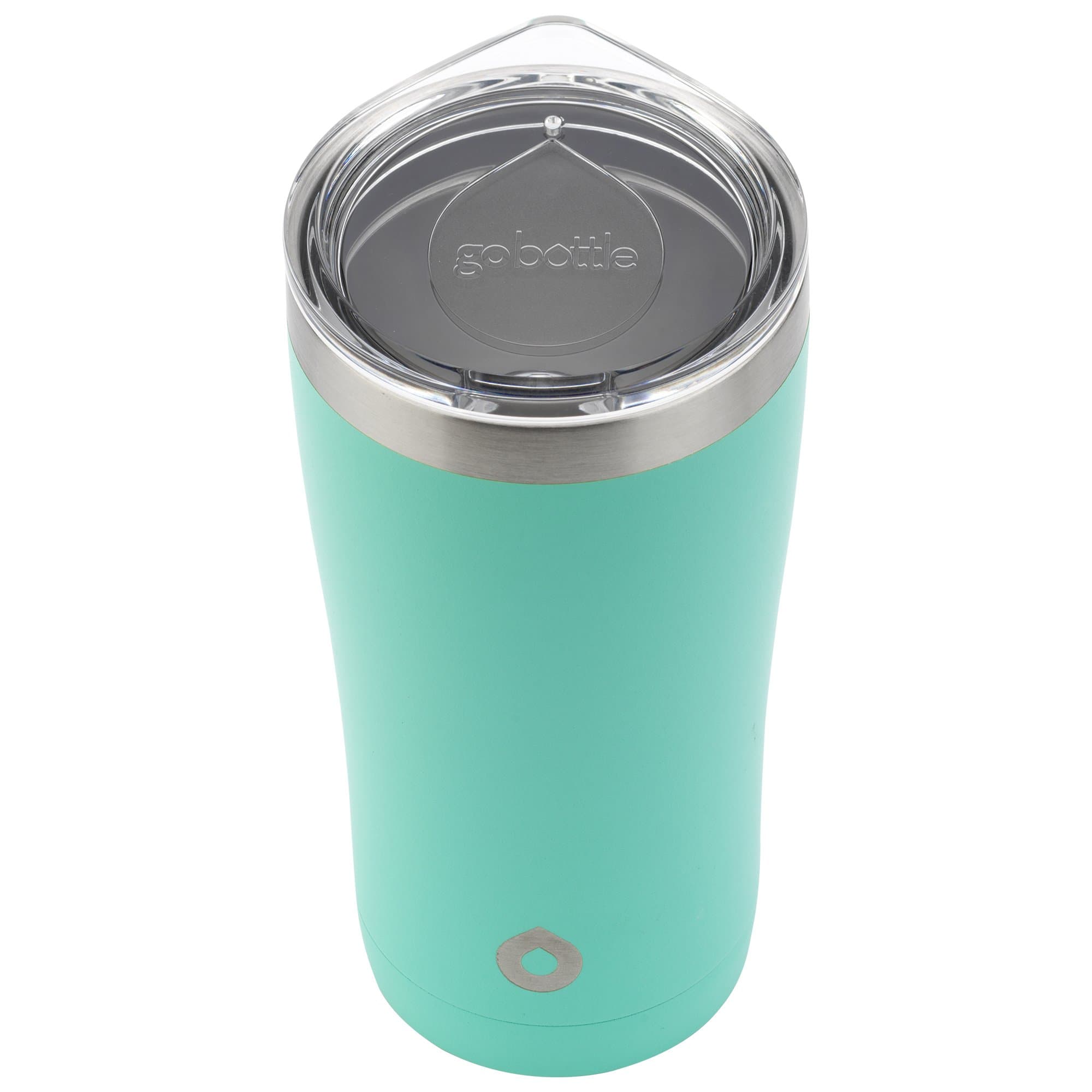 Fuel Tumbler, Double Wall, Vacuum Insulated Stainless Steel, Travel Cup for Hot and Cold Drinks, 20oz, Aqua