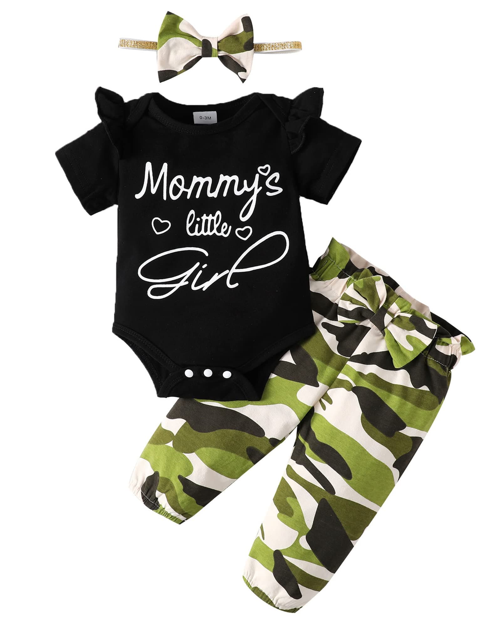 Baby Girl Outfit Newborn Clothes Infant Ruffle Sleeve Romper Top Floral Pants Set Baby Girl Summer Clothes