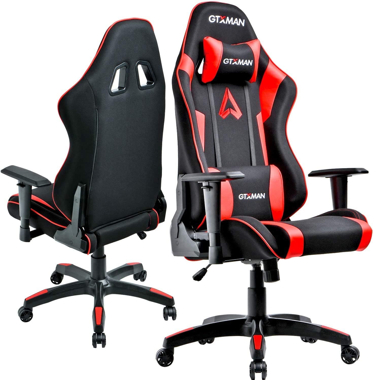 Gaming Chair Racing Style Office Chair Video Game Chair Breathable Mesh Chair Ergonomic Heavy Duty 350lbs Esports Chair Red