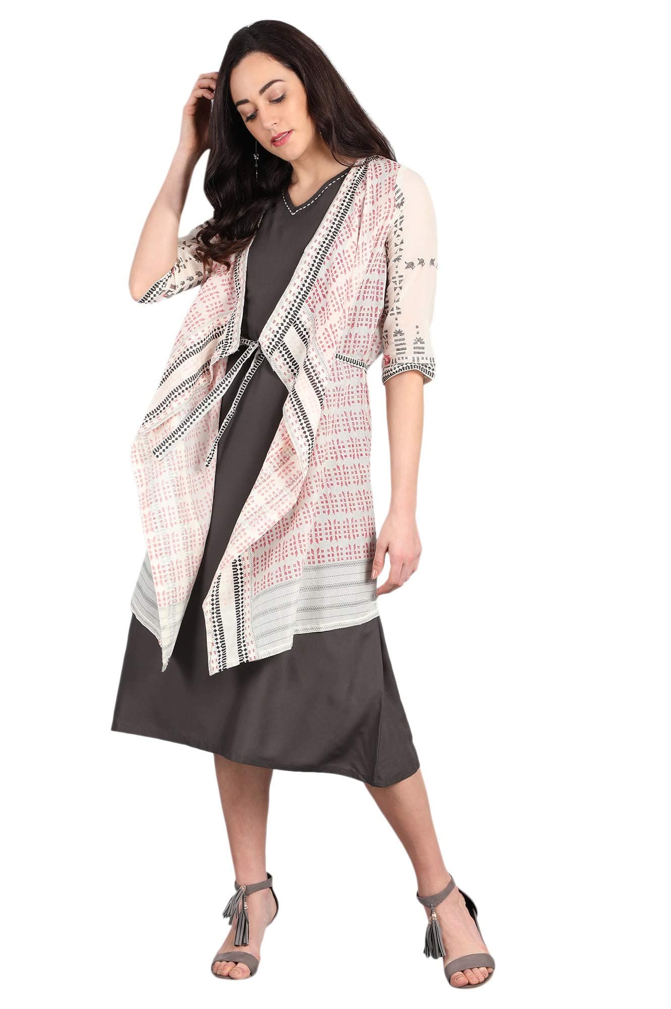 W for Woman Women's Synthetic Kurta