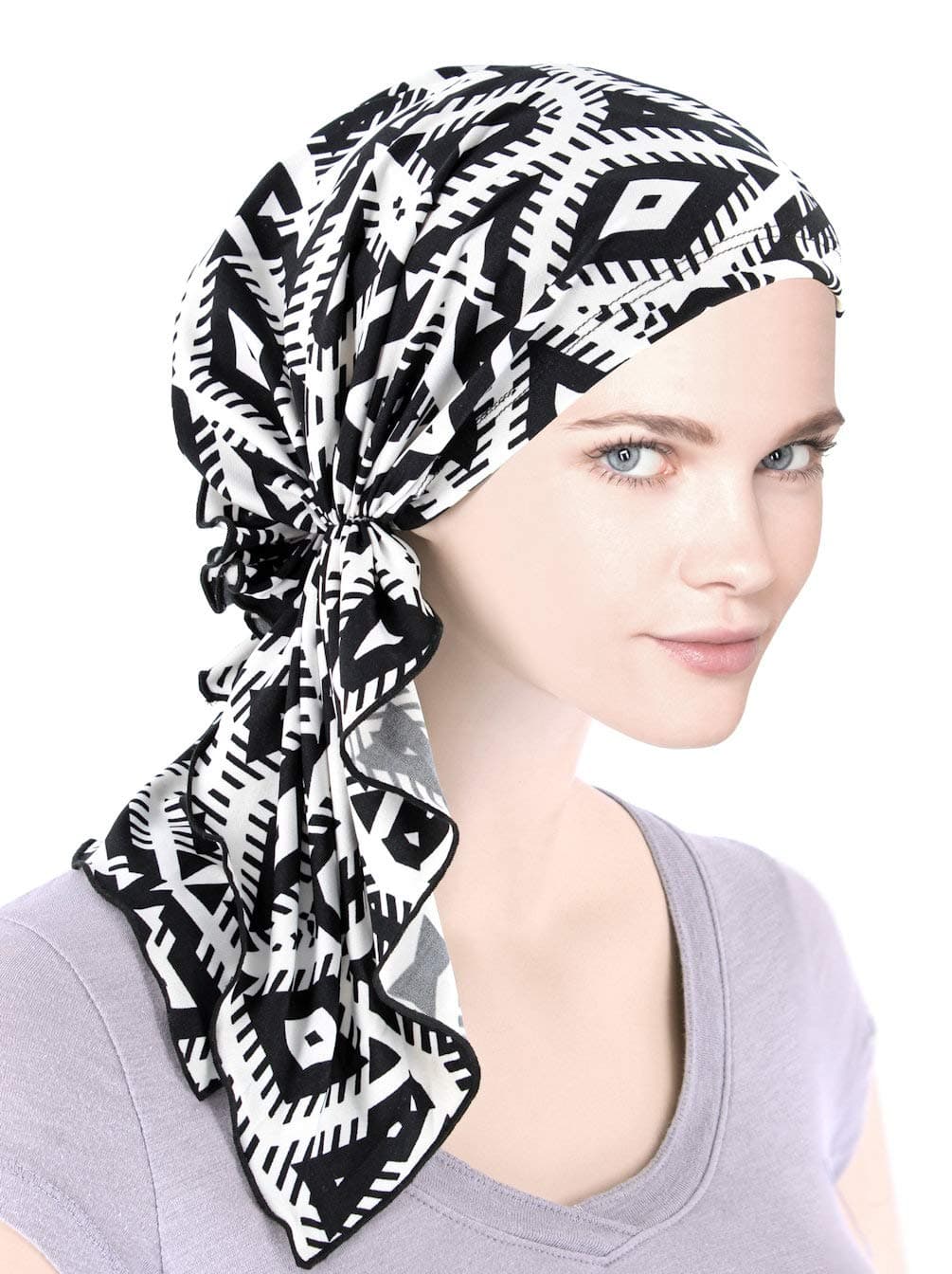 Bella Scarf Chemo Hat Turban Head Scarves Pre-Tied Headwear Bandana Tichel for Cancer