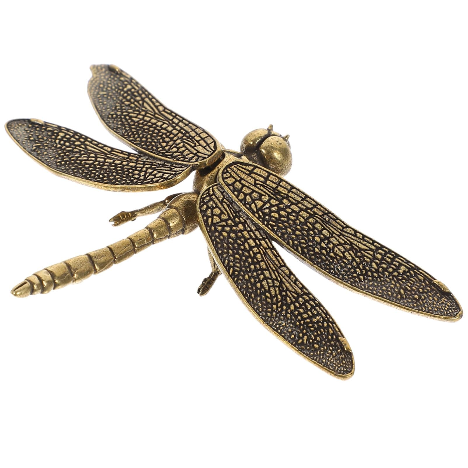 Light House Decorations for Home Mini Brass Dragonfly Figurine Small Vintage Animal Tiny Retro Dragonfly Good Luck Decor Housewarming for DIY Crafts Furniture Handle Decor