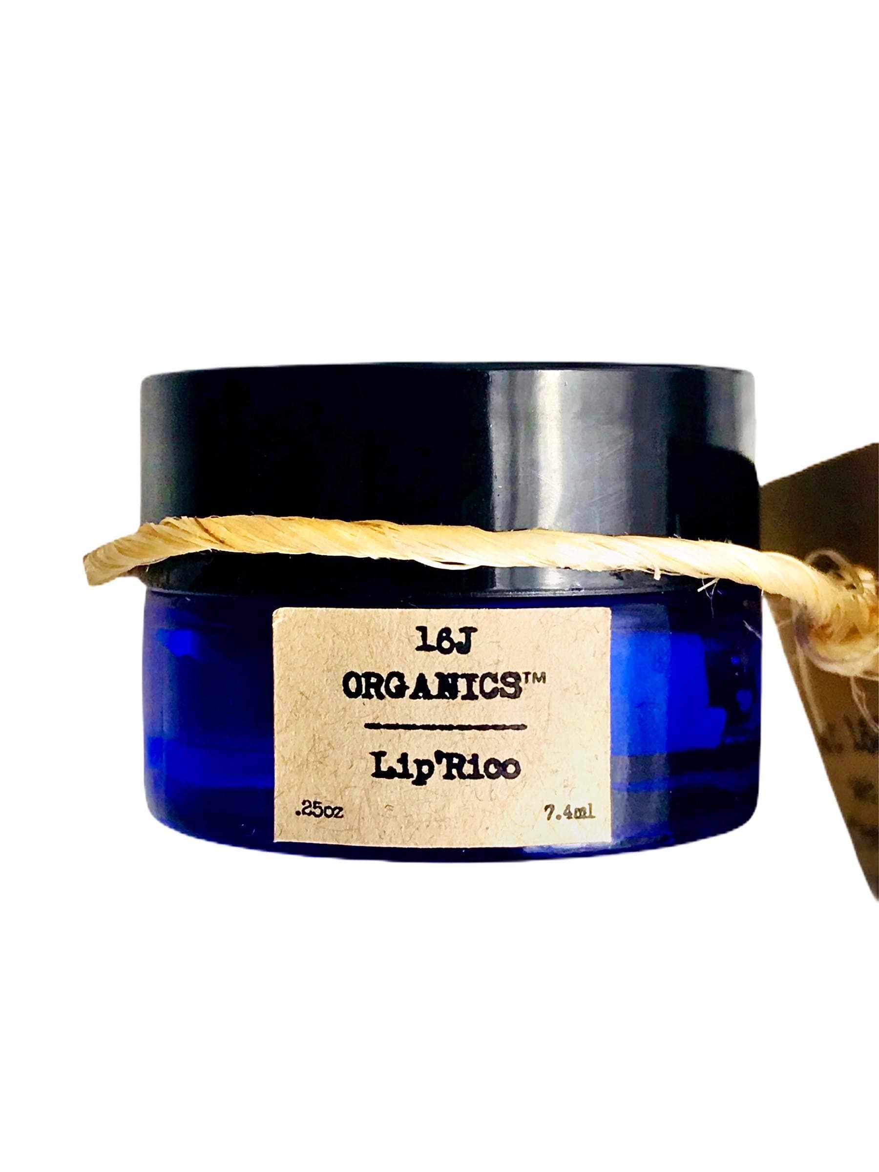16J Organics Lip Balm- Lip’Rico- Organic 100% Natural - Treat Your Lips Day & Night With All Food Grade Ingredients