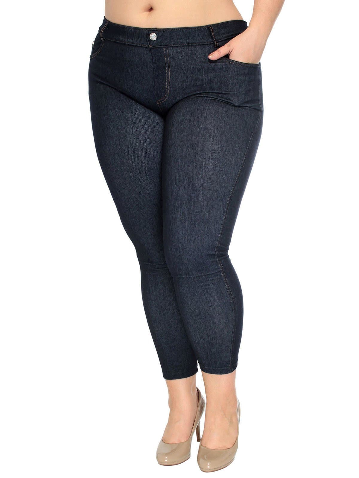 1826 Jeans1826 Knit Women's Jeggings Legging Plus Size Skinny Leg Denim Jeans 1X 2X 3X