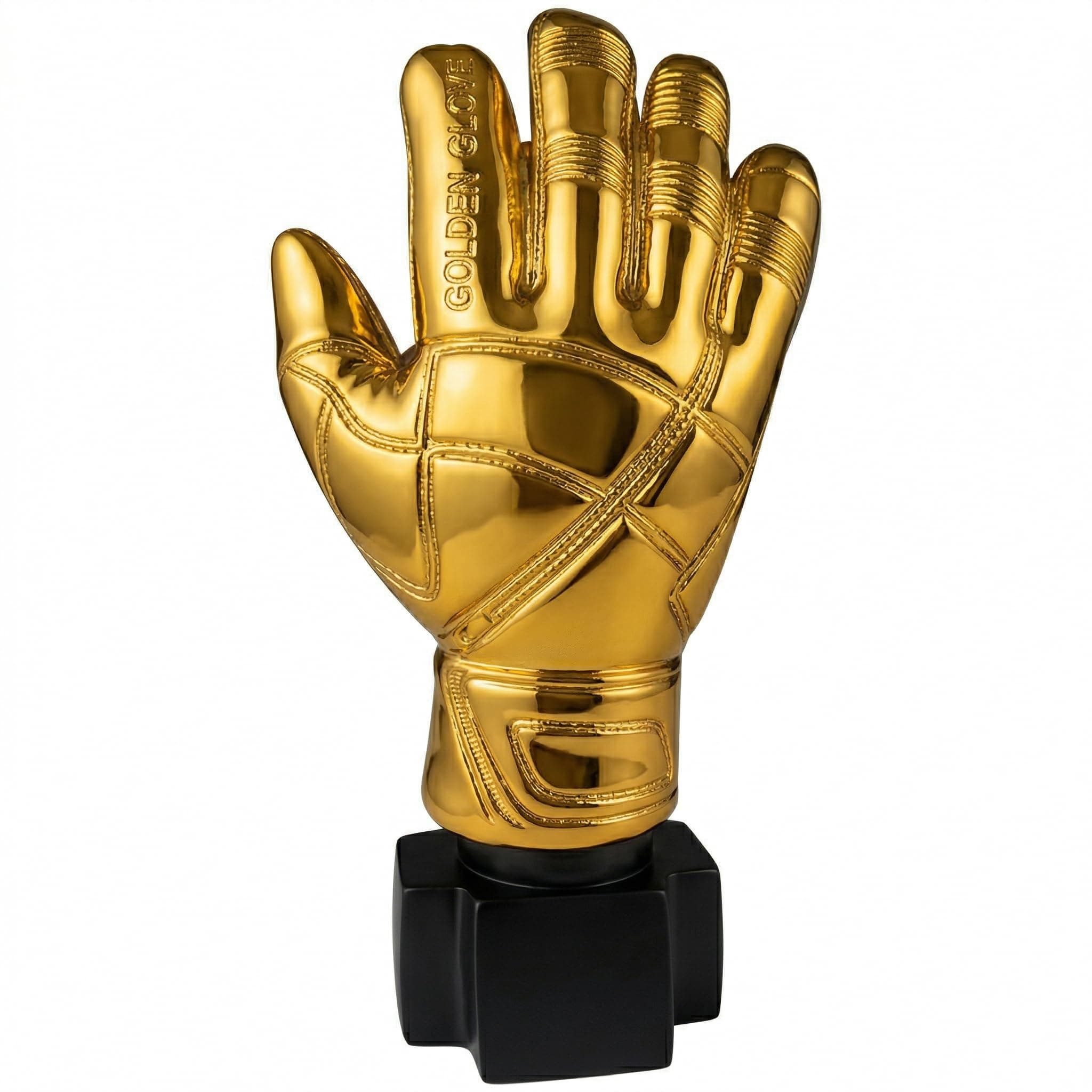 Didiseaon Award Trophies Goalkeeper Trophy Gloves Shape Large Gold Trophy Cup for Match Sports Spelling Bee Championships Tournaments Competitions (10.43 X 5.12 Inches)