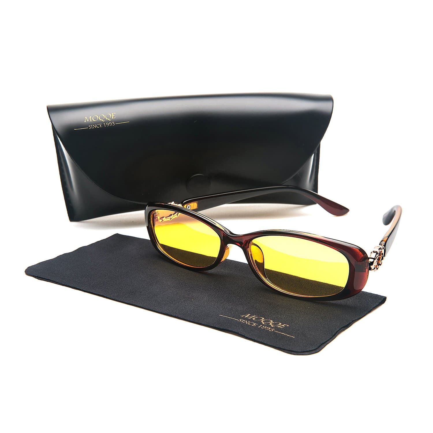 Anti-Blue Light Night Vision Glasses Radiation Protection Fashion Oval Small Driving Sunglasses for women