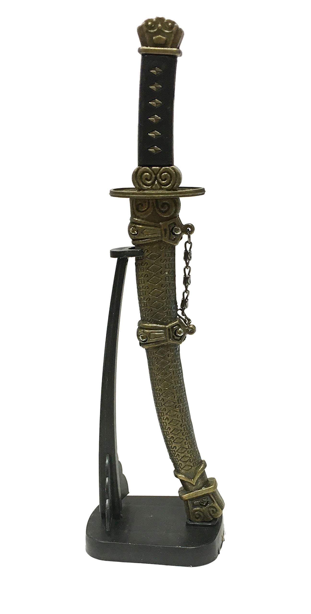 LETTER OPENER 9.5" PATTERNED CHINESE COLLECTABLES WITH STAND (HK19)