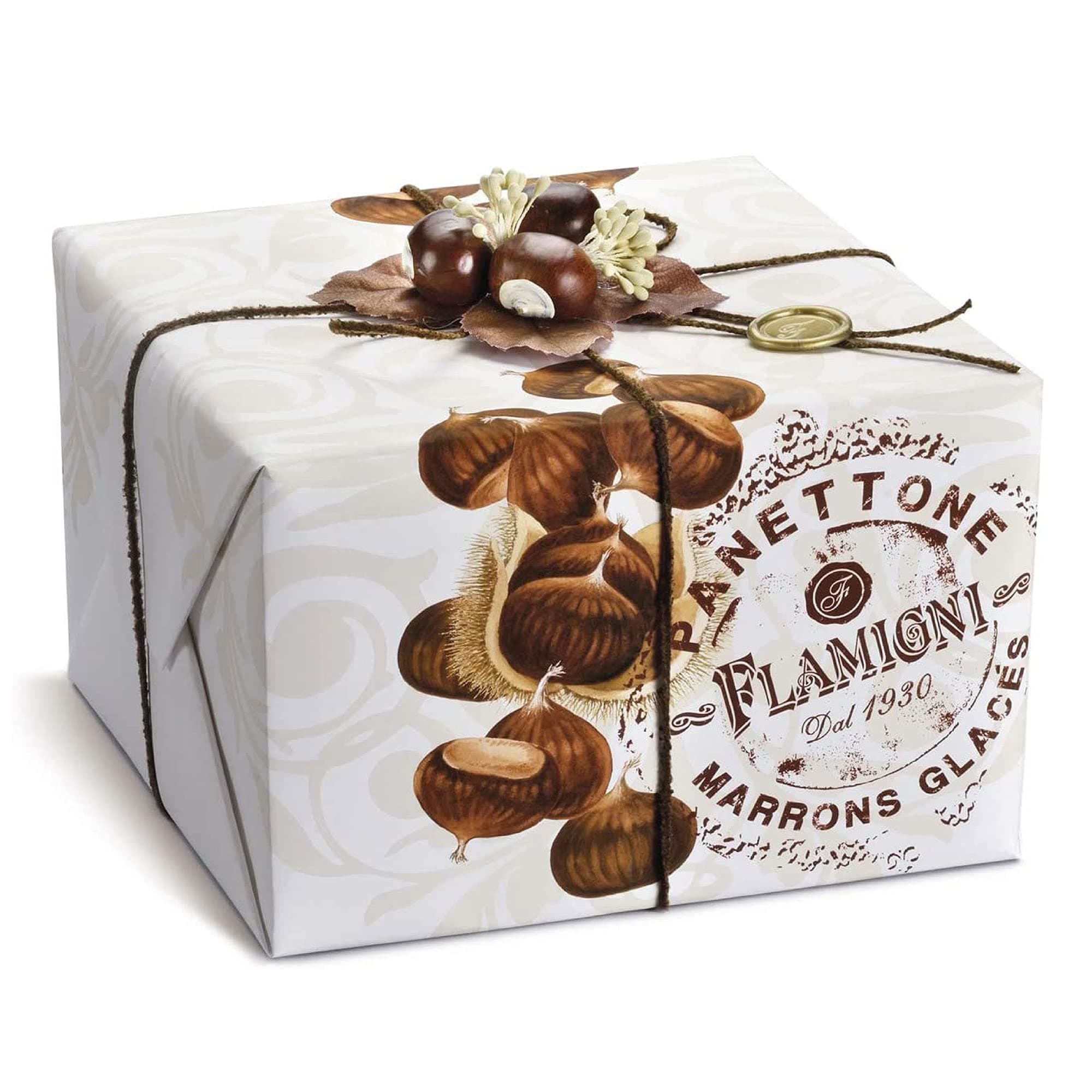 Flamigni Artisan The Marrons Glaces Gourmet Panettone Gift Box - 1000g