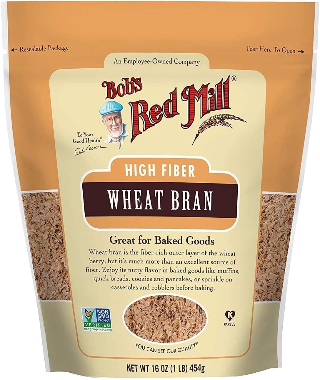 Bob's Red Mill Wheat Bran, 454 grams