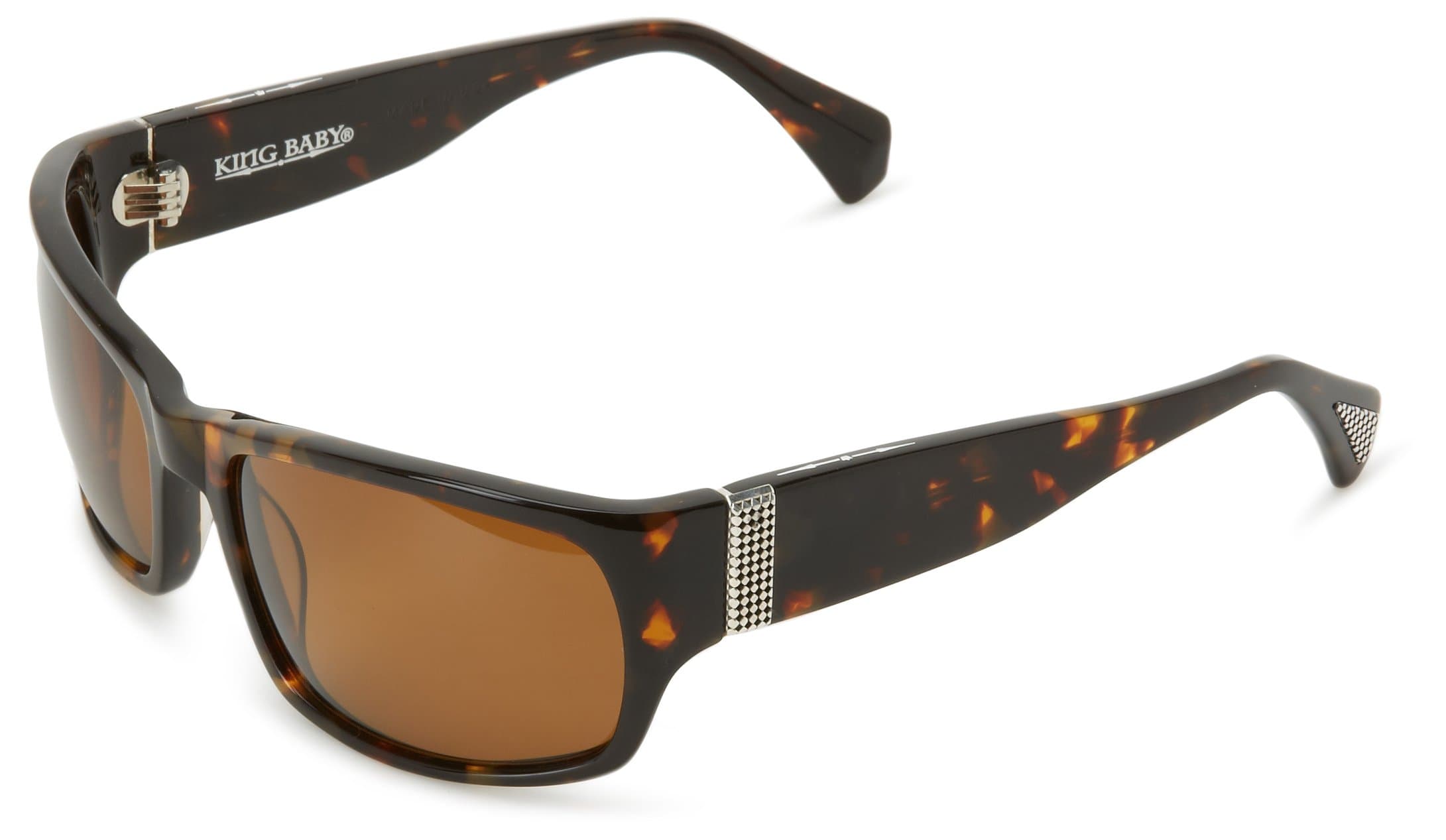 King Baby Sunglasses Tortoise Spectre Polarized Wrap Sunglasses