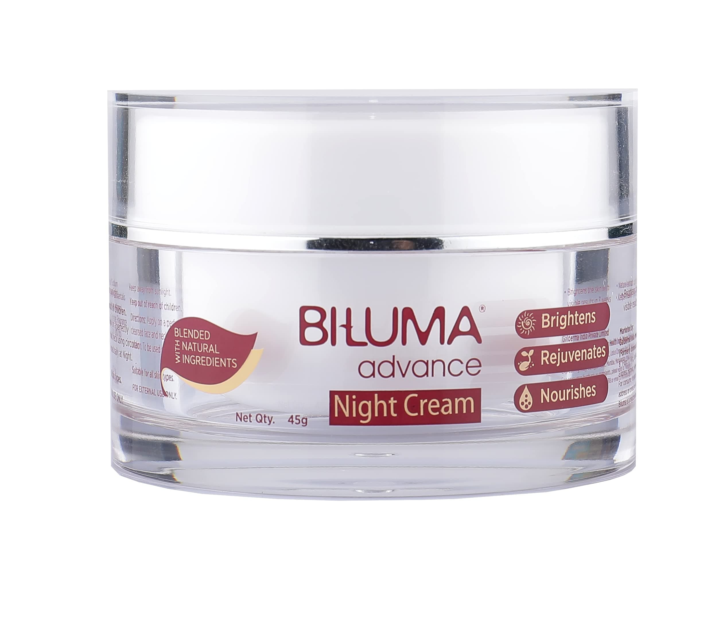 - Bi-luma Advance Skin brightening Night cream with Vitamin C and hyluronic acid for even skin tone, dark spots and wrinkles
