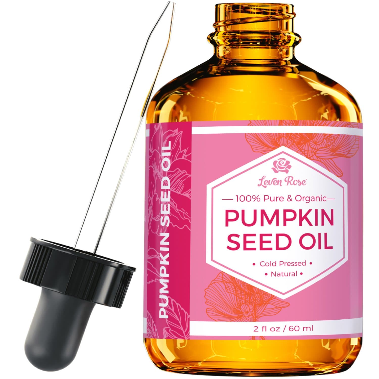 Pumpkin Seed Oil for Hair Growth 2 oz, 100% Pure Pumpkin Seeds Oil for Skin and Nails - Natural Pumpkin Seed Extract for Moisturizing Scalp, Dry and Rough Skin