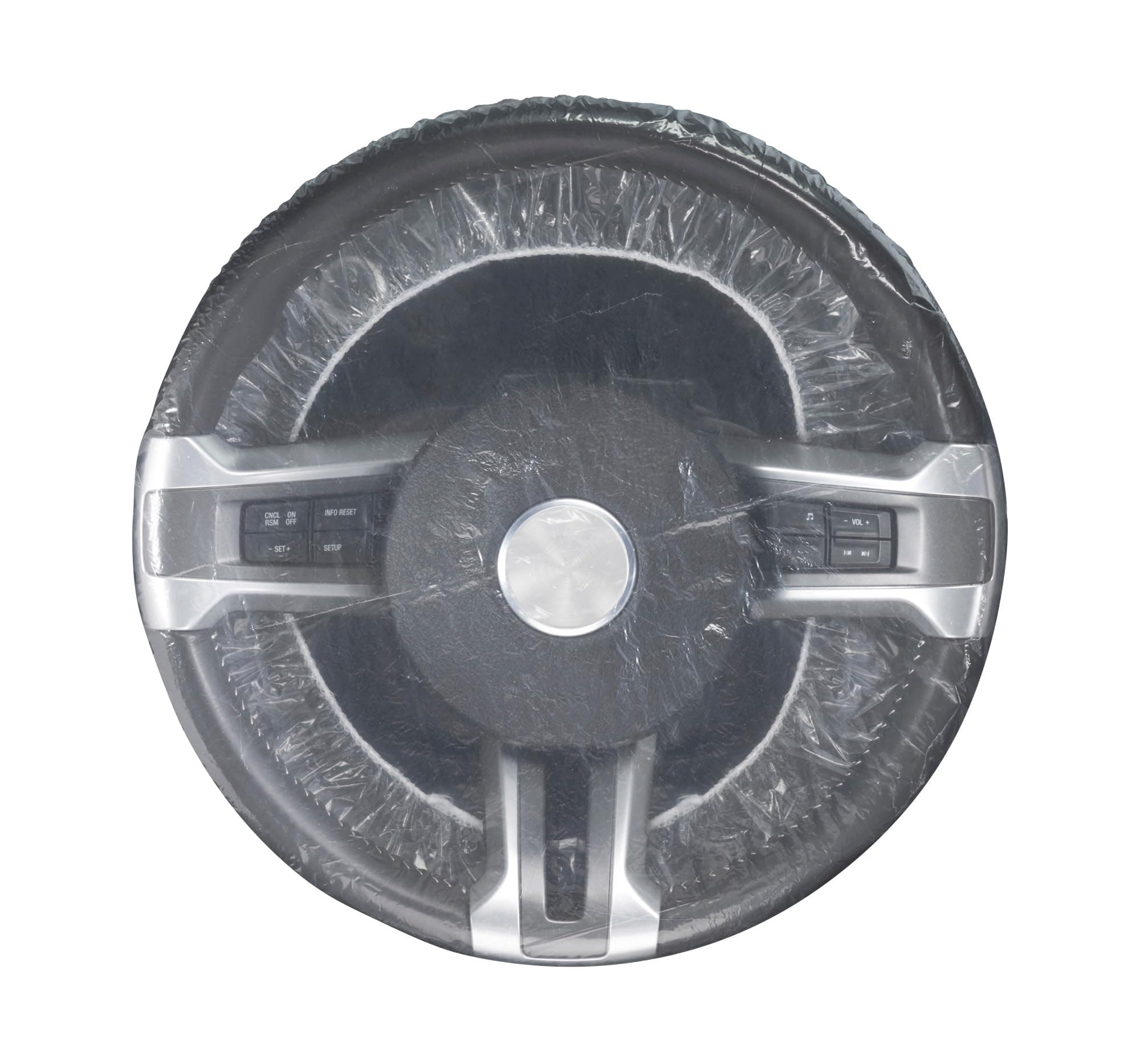 Slip-N-Grip Full Coverage Disposable Plastic Steering Sheel Cover with Elastic Band SNG Part # FB-P9933-82