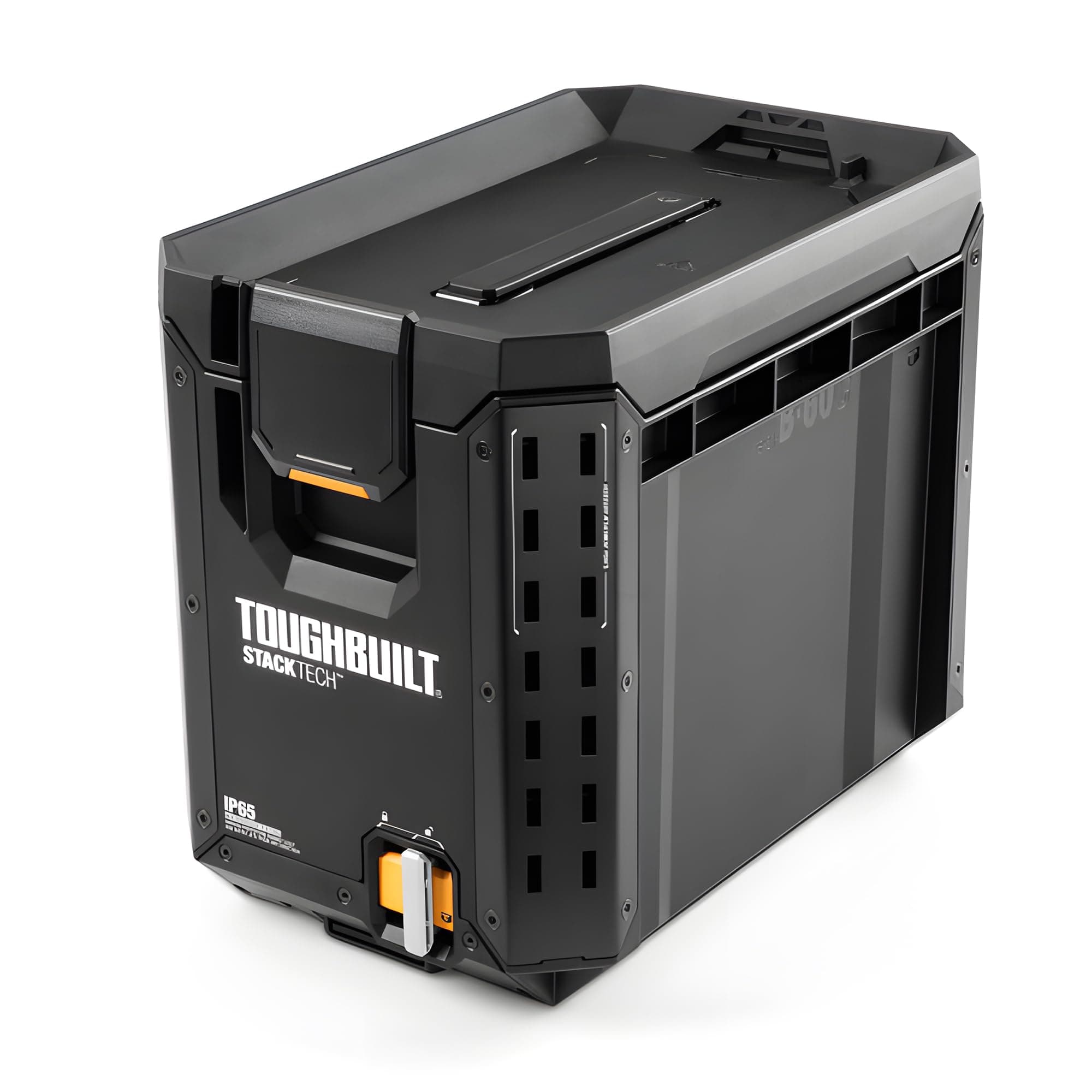 ToughBuilt StackTech Compact Tool Box Lockable Organizer with Removable Tray