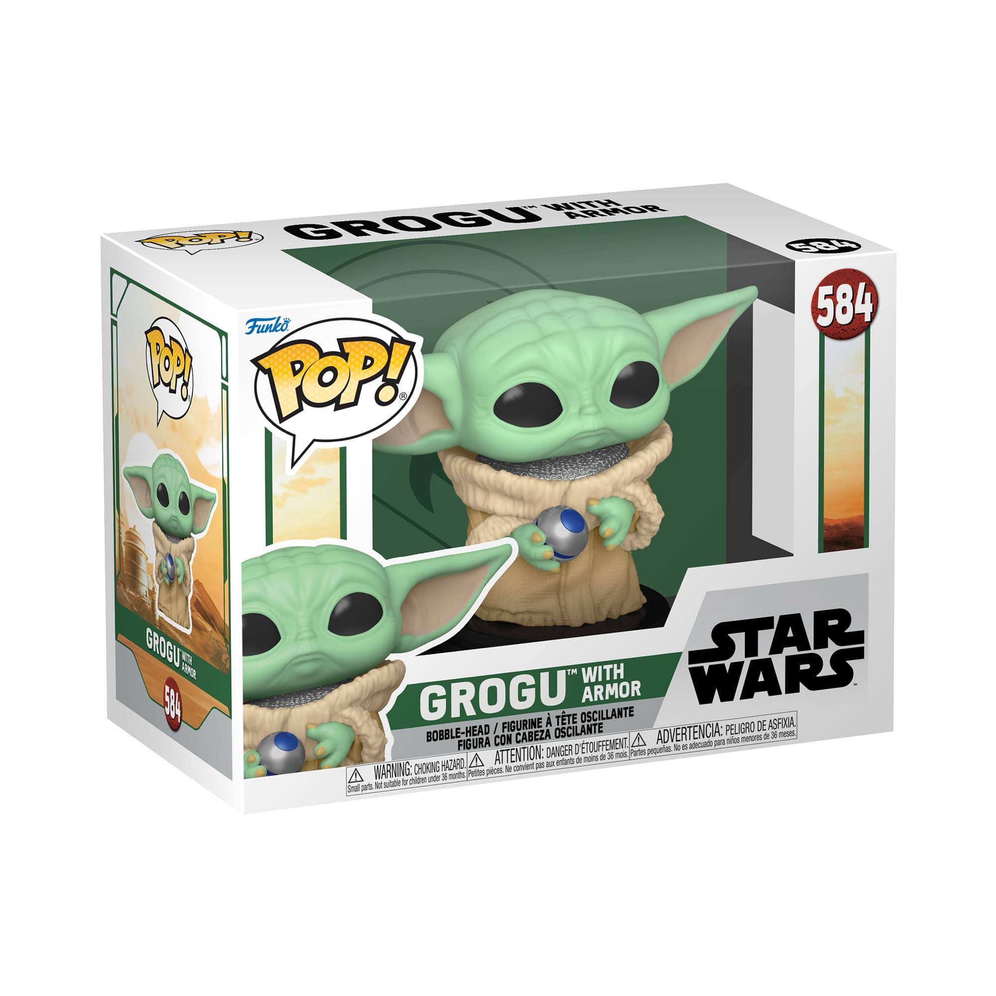 POP! Star Wars: The Book of Boba Fett #584 Grogu with armor