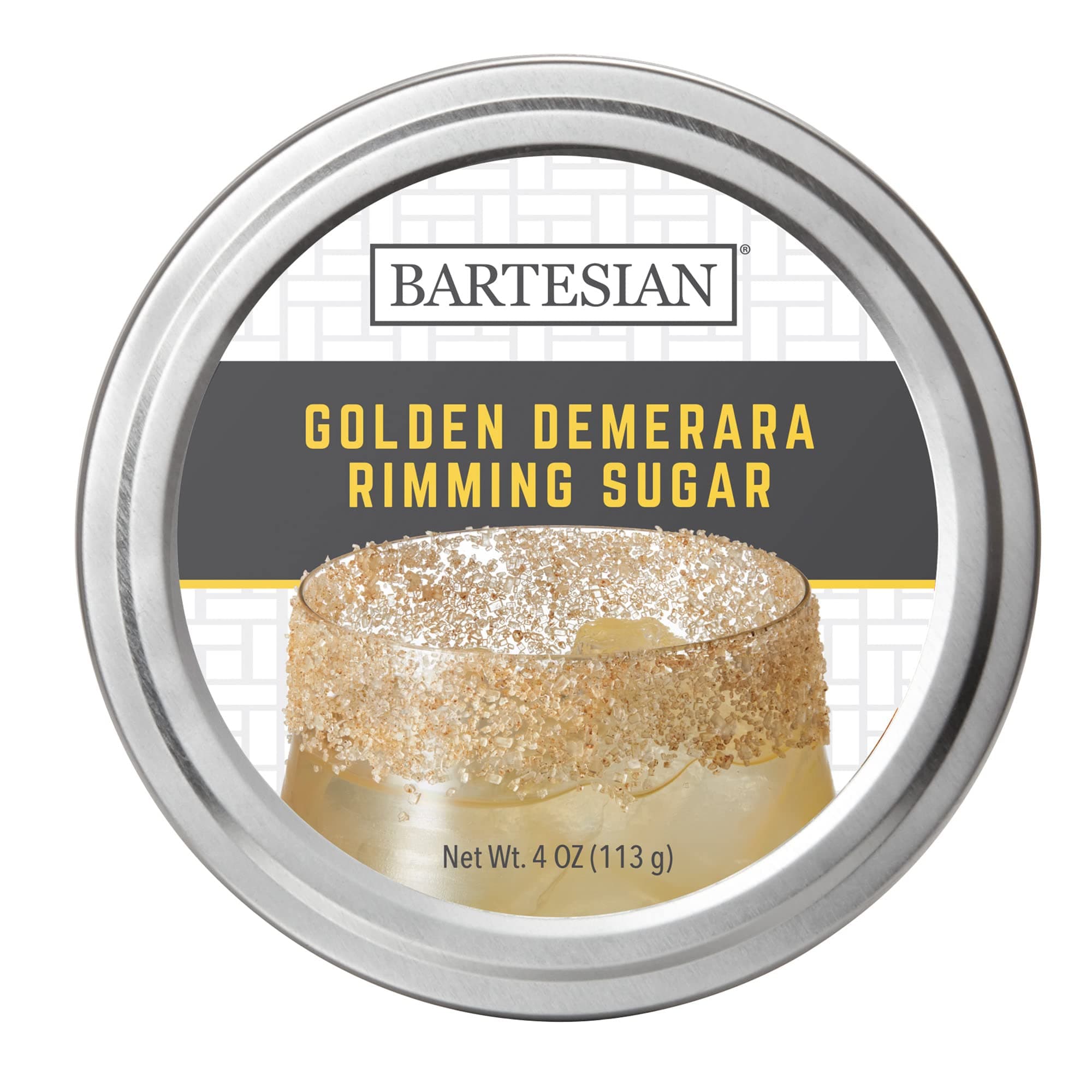 Golden Demerara Sugar Cocktail Glass Rimmer - Dessert Cocktails Flavored Sweet Rimming Garnish for Bar Drink Glasses - Professional Home Bartending Mixology Supplies