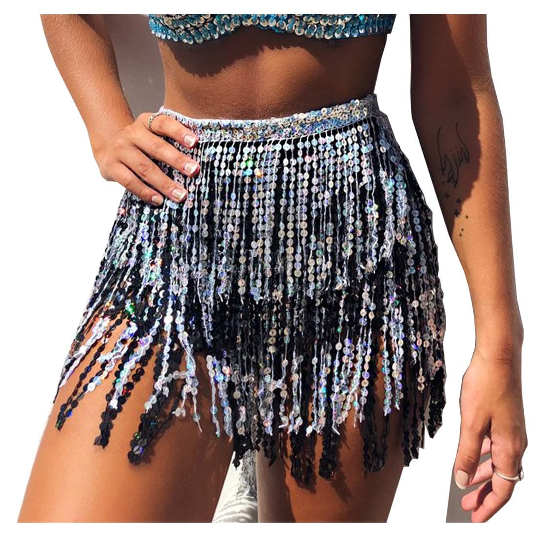 Art Deco Dancer Dance Skirt Dancing Belly Dance Bellydance Oriental Dance Middle Eastern Dance Hip Scarf