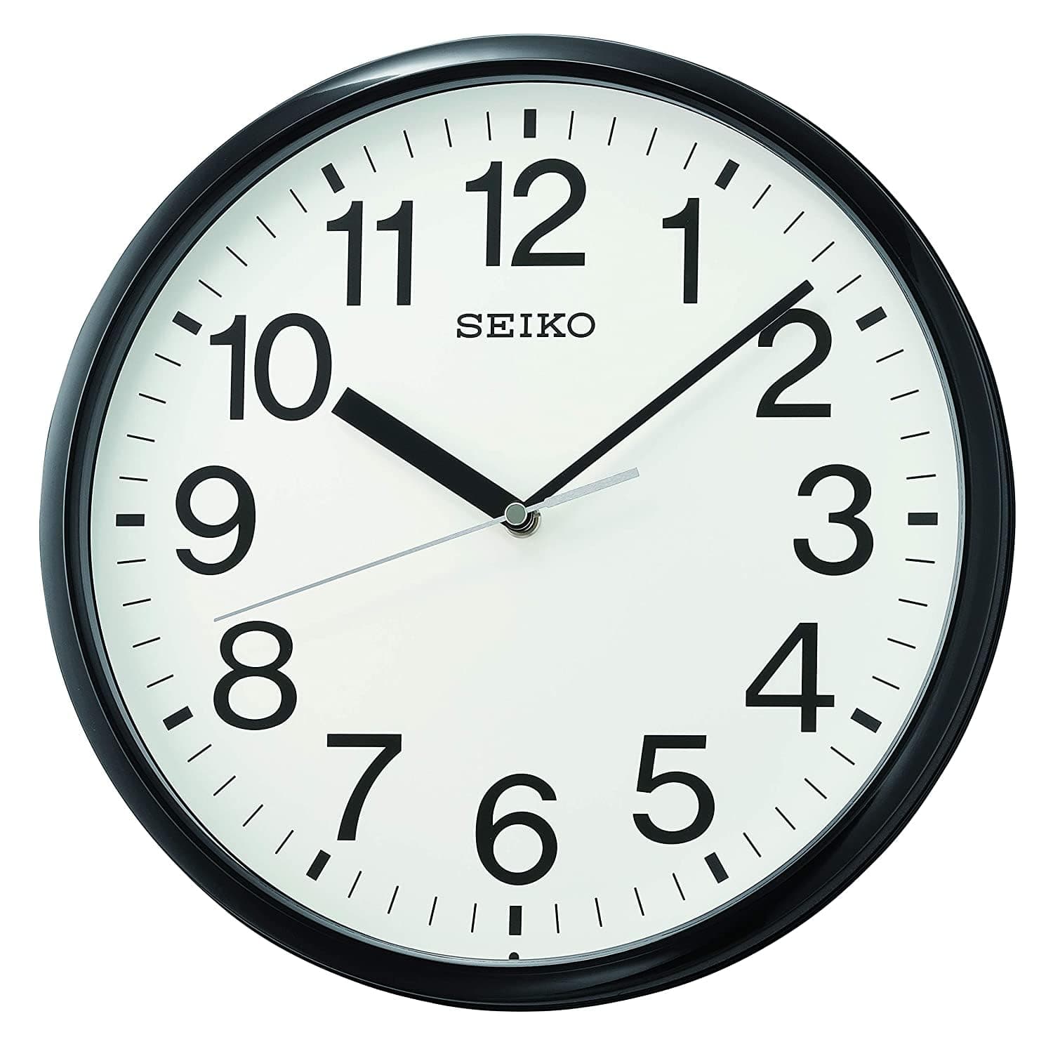 QXA756KLH Wall Clock, Black, 12 Inch