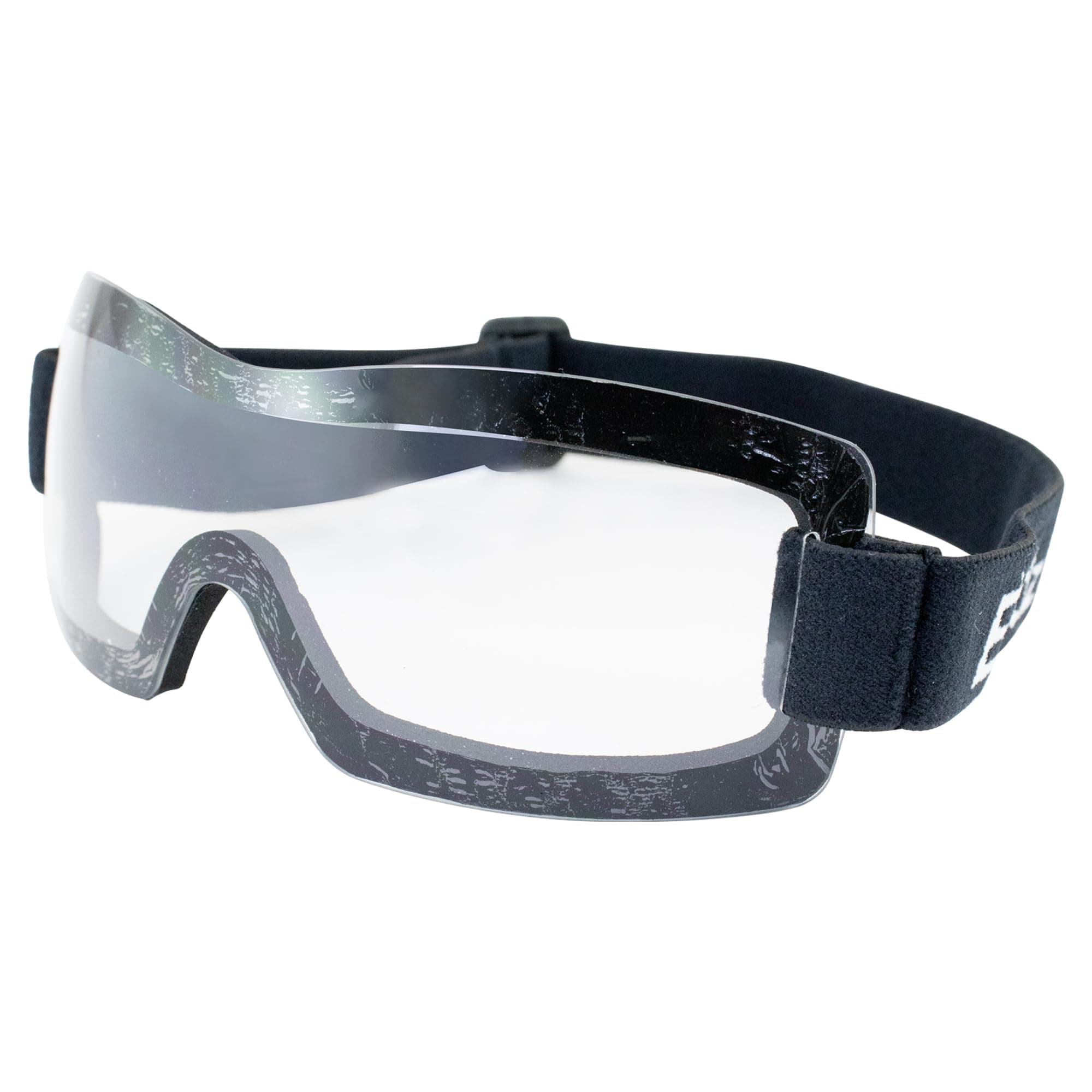 Birdz Eyewear Wren Sport Skydiving Snowboarding Motorcycle Riding Goggles for Men or Women Black Frame with Yellow Lens