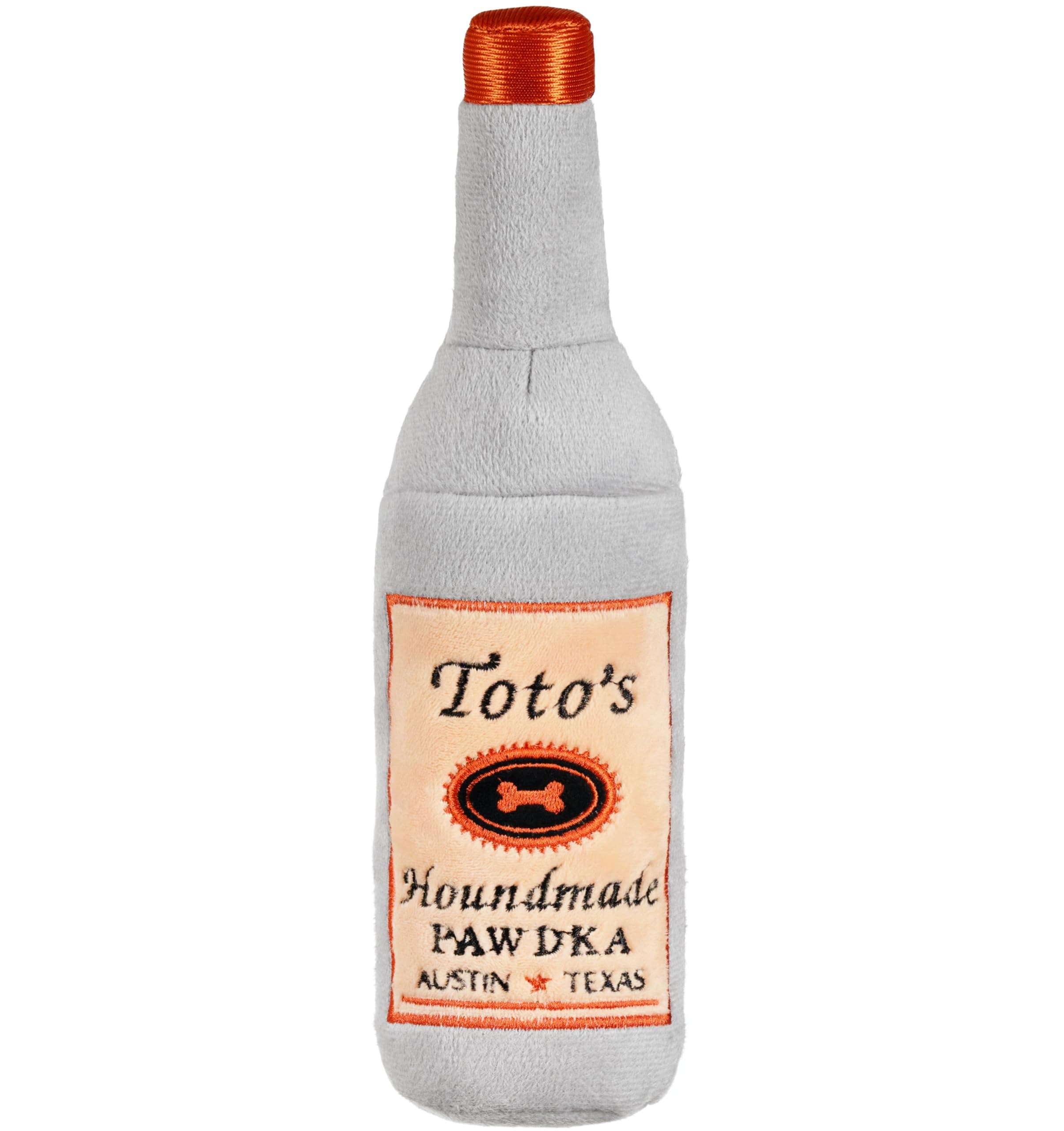 Nestpark Toto's Plush Squeaky Crinkle Dog Toy - Funny Dog Gifts for Medium, Small and Large Dogs - Cute Stuffed Toys for Dog Birthdays