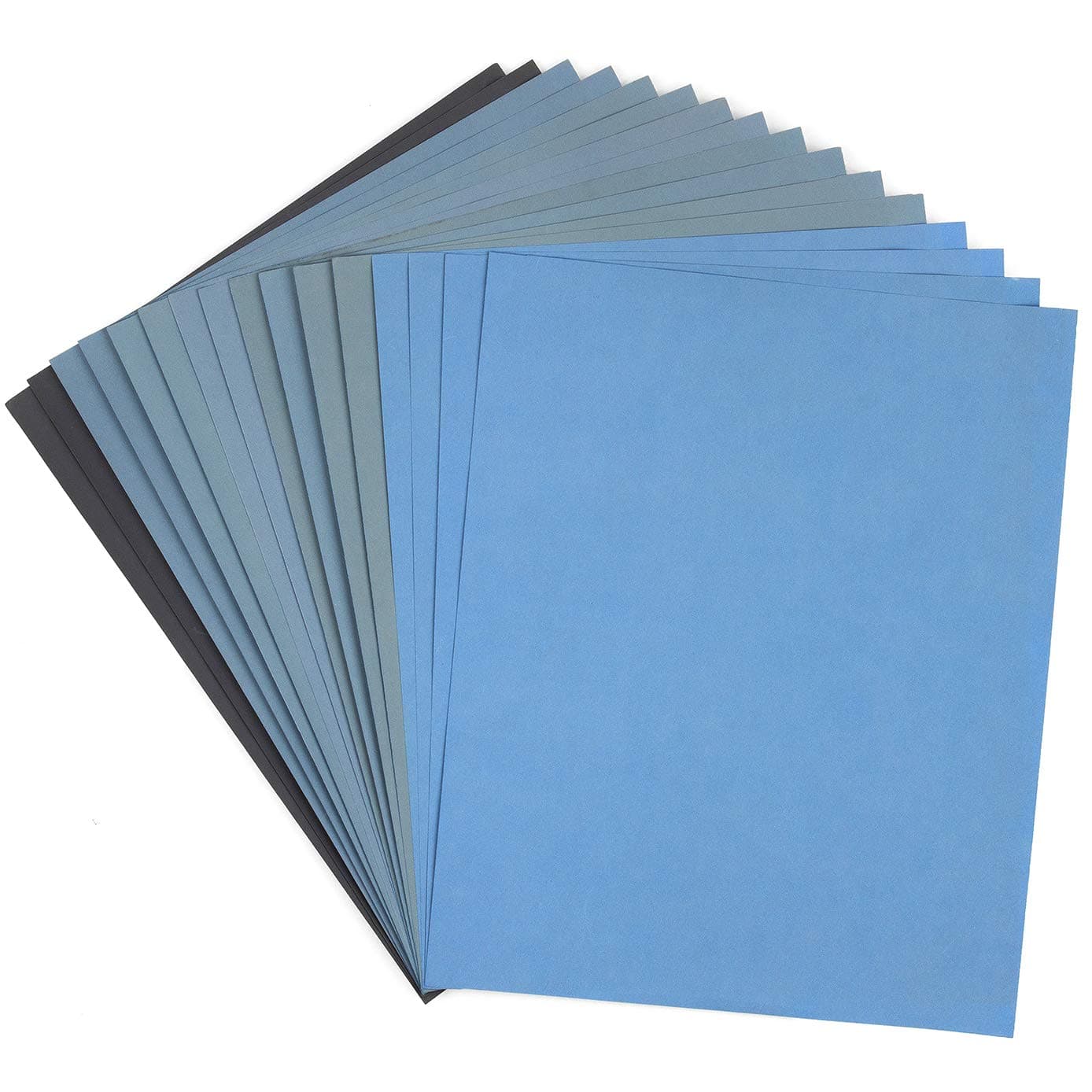 ADVcer 9x11" 16 Sheets Wet or Dry Sandpaper - 8 Grits Assorted (#2000~#10000)