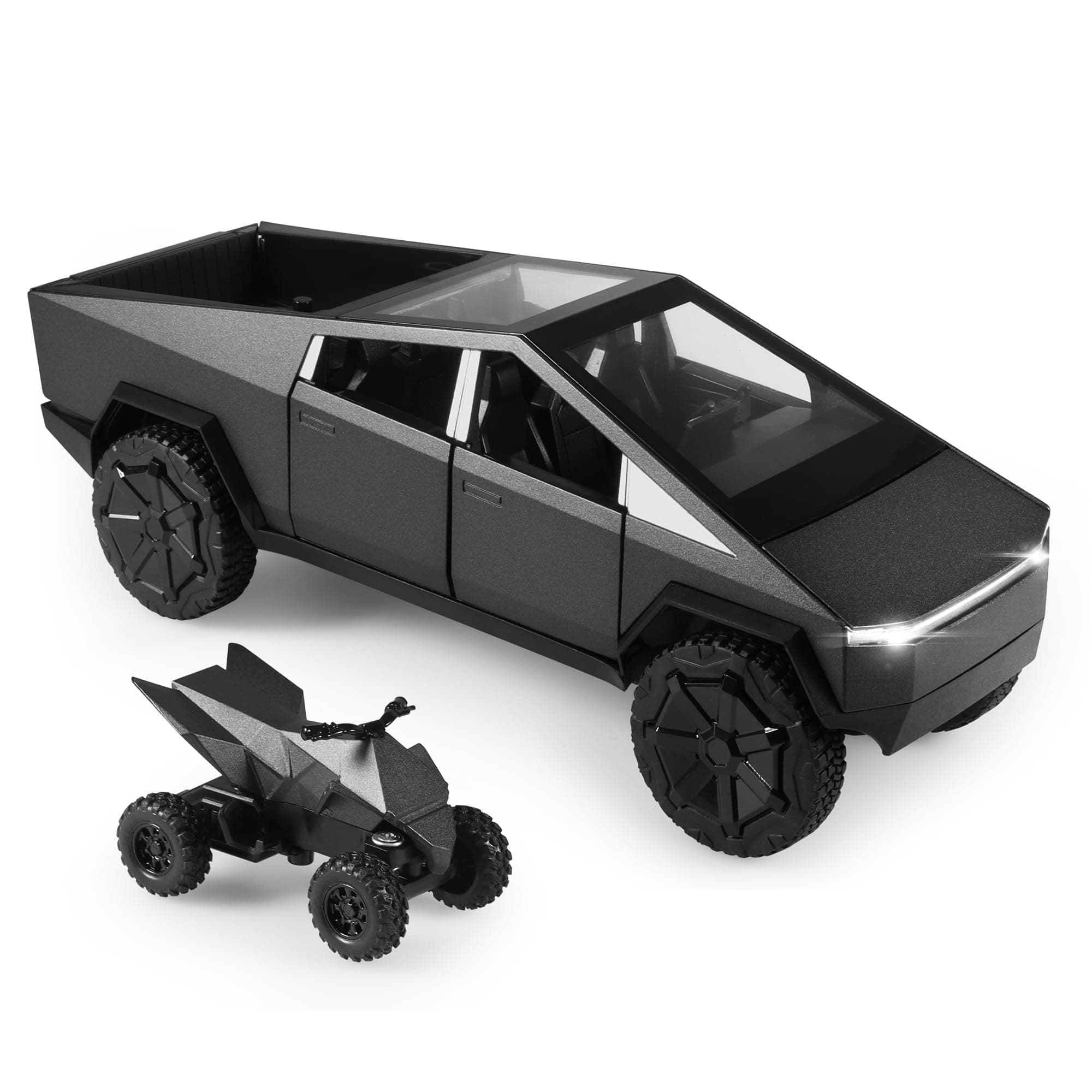 Toy Trucks 1/24 Diecast Cars Cybertruck Darkgray Metal Toy Cars for Kids Adults Cybertruck Model Lovers Collection
