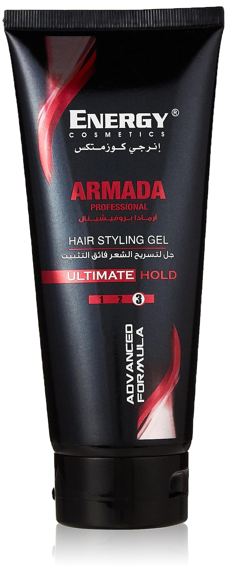 Energy Cosmetics Armada Professional Hair Styling Hair Gel, Ultimate Hold, Fast Drying, Non Flaky & Humidity Resistant, Ideal For All Hair Types 200 ml