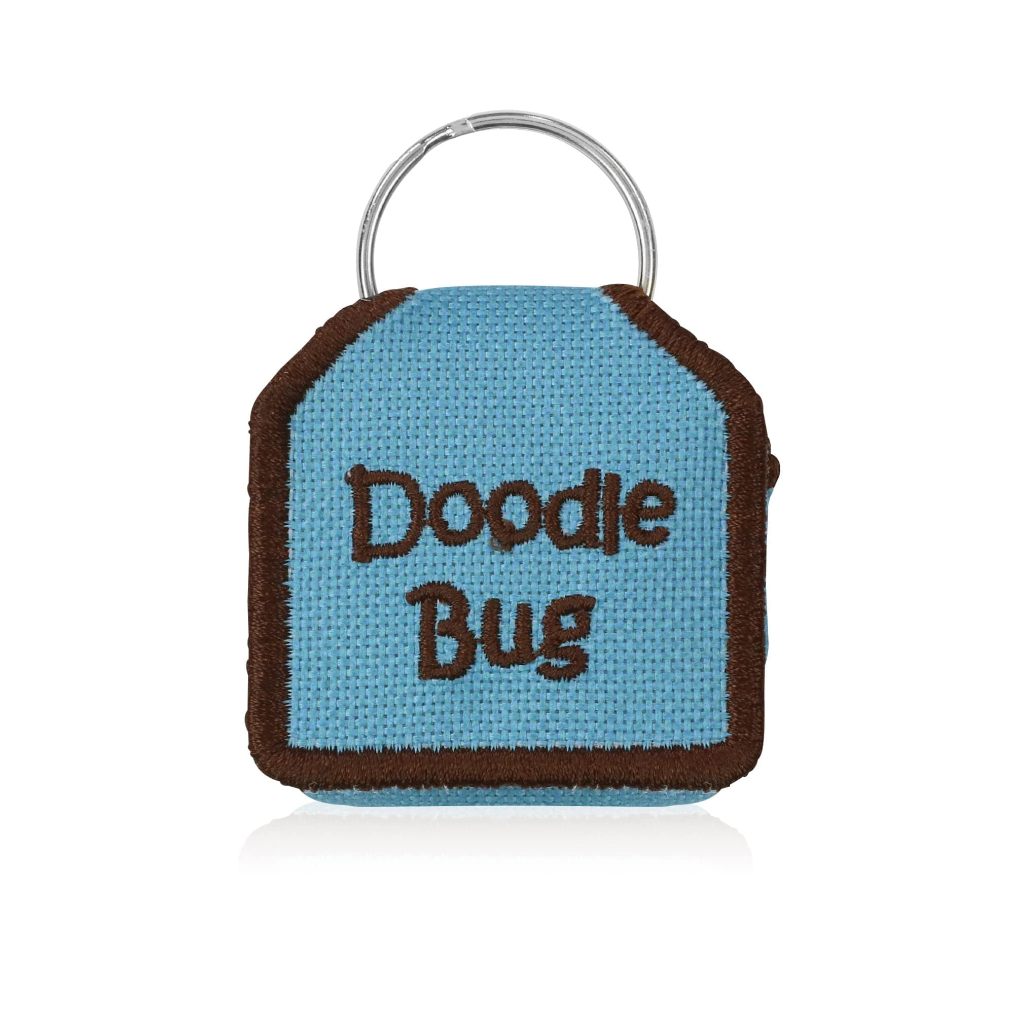 The Tag Bag - Dog Tag Silencer (Doodle Bug/Blue)