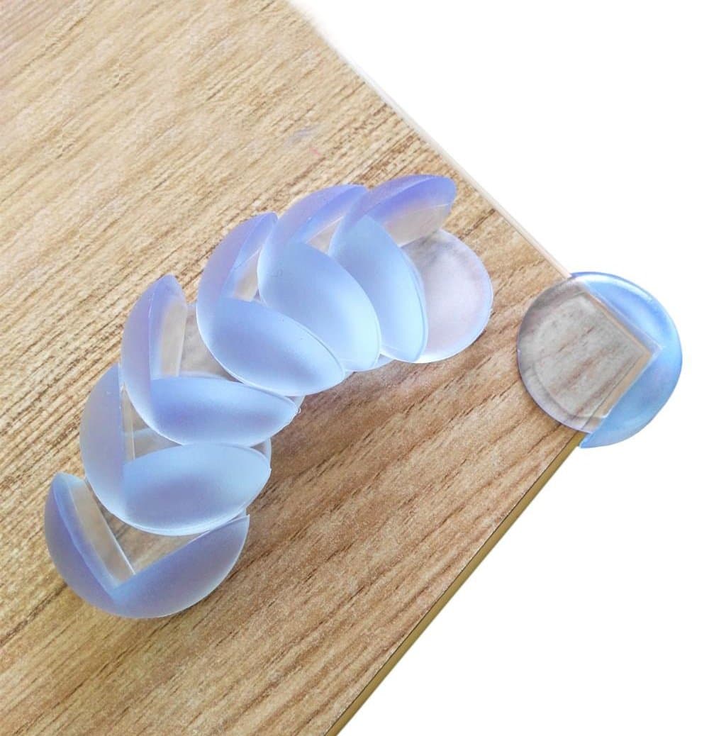 8-pack Baby guards MEDICAL GRADE from Paris Babyhome-Clear Furniture Corner Protectors-Child Proof Corner Safety Bumpers-Baby Proofing Corner Guards- Safety Table Corner Cushion