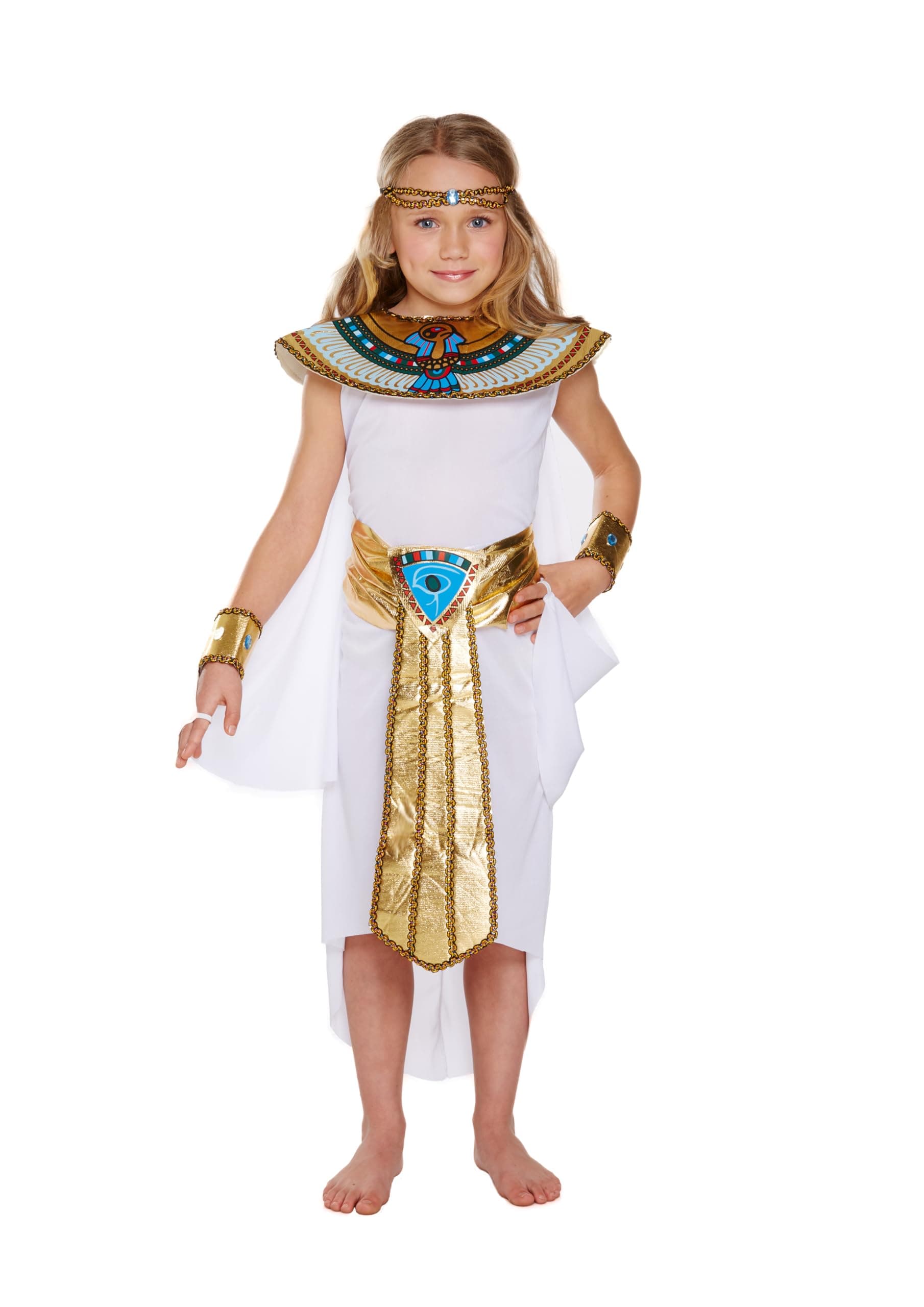 HENBRANDT Girl's Fancy Dress Costume EGYPTIAN GIRL CLEOPATRA KIDS FANCY DRESS