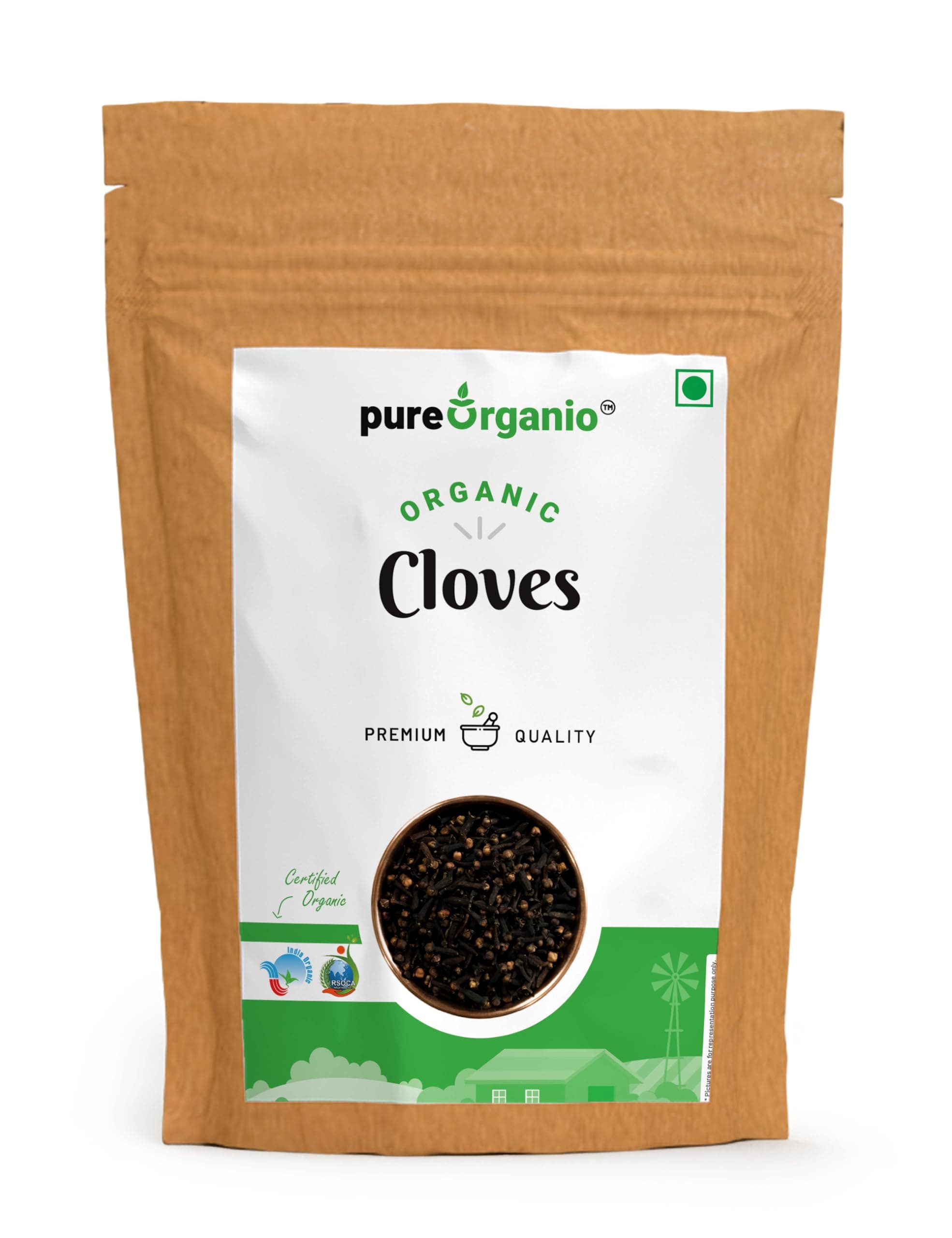 Pure Organio organic Cloves Whole - Organic laung clove Spices (100 Gm)