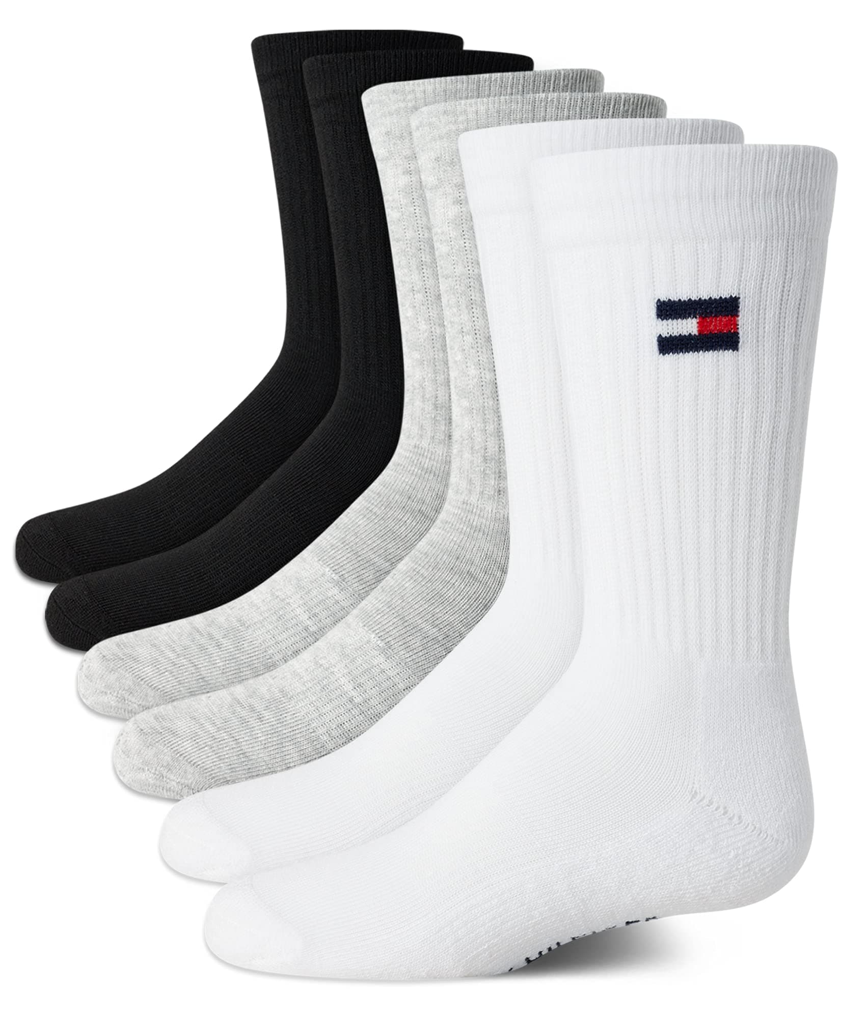 Unisex Kids' Athletic Socks - Cushioned Crew Socks (6 Pack)