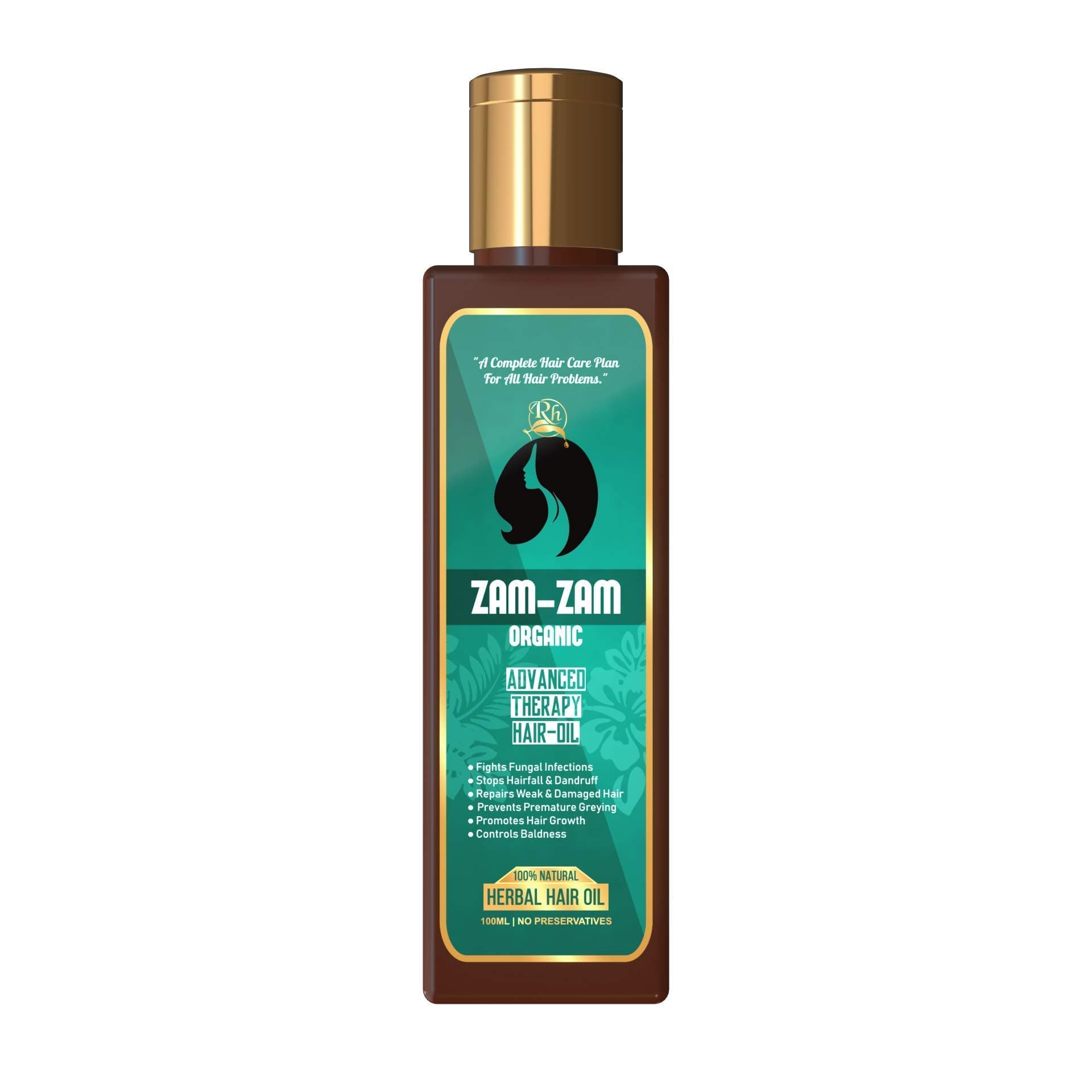 Zam Zam Organic Advanced Therapy Hair Oil (Dark Brown)