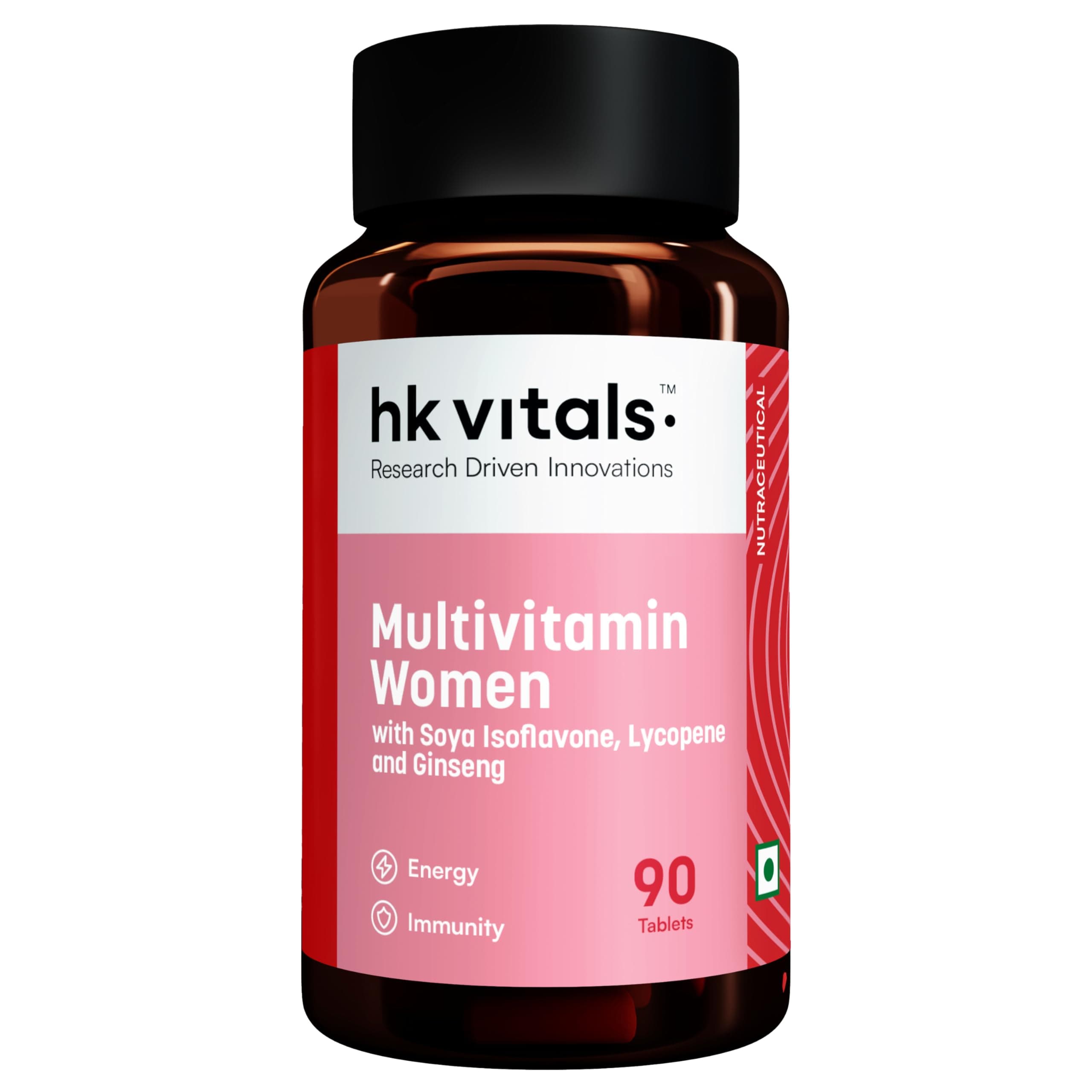 hk vitals Multivitamin For Women (90 Tablets) | Zinc, Vitamin C, Vitamin D, Multiminerals & Ginseng Extract