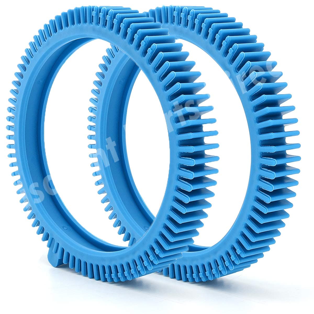 Discount Parts Direct 2 Pack 896584000-143 Blue Front Tire Kit with Super Hump, Replacement for Haywood Poolvergnuegen Select Pool Cleaners