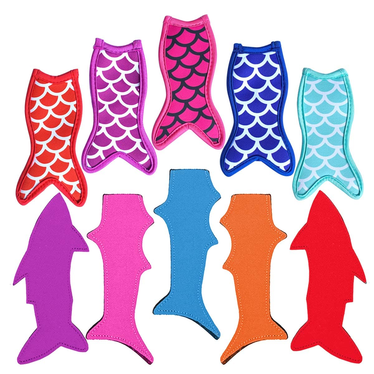 - Popsicle Holders Freezer Ice Pop Sleeves 10 Packs Reusable Neoprene Popsicle Covers